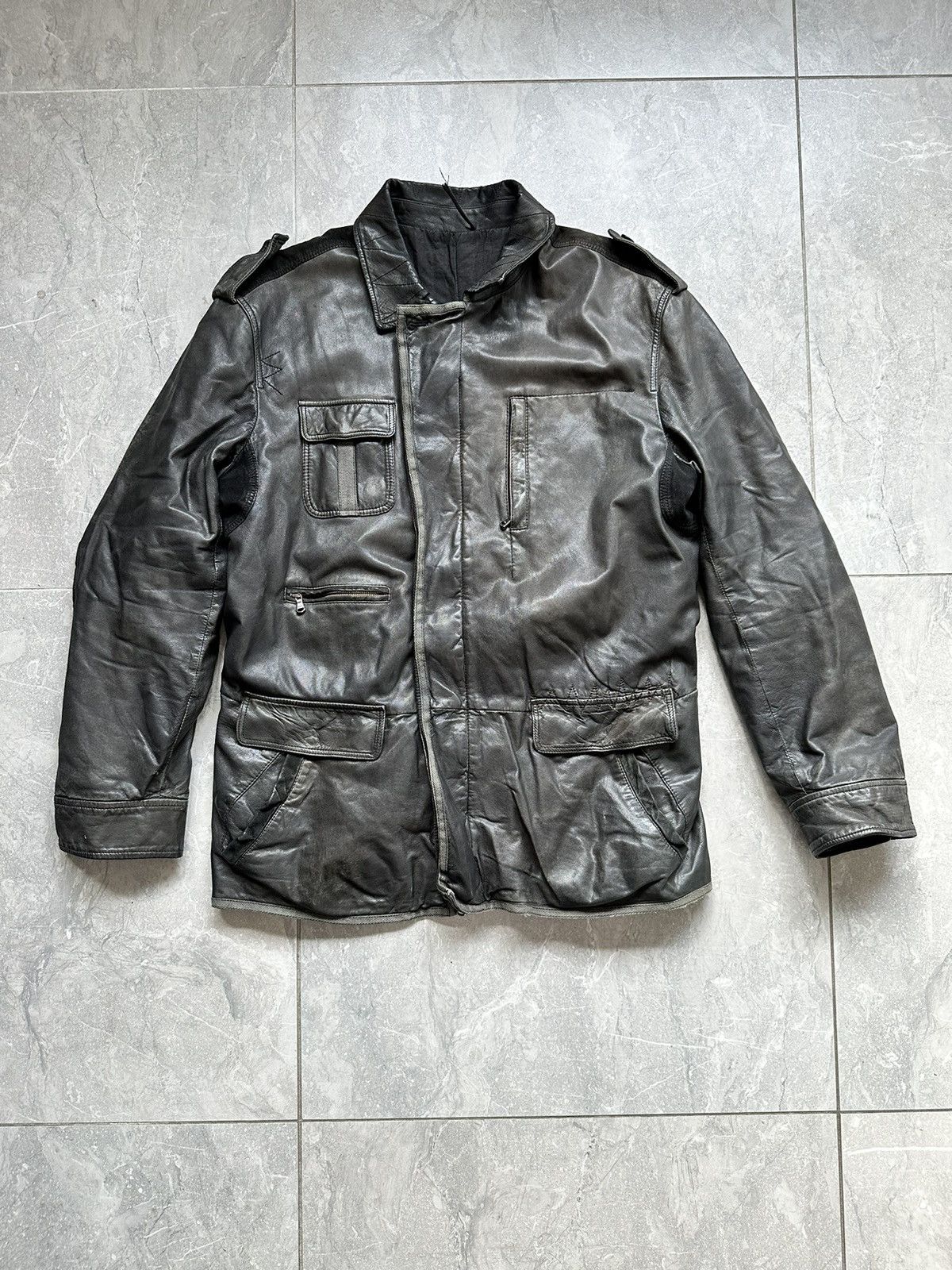 🔥Rare Kenzo Homme Leather Jacket