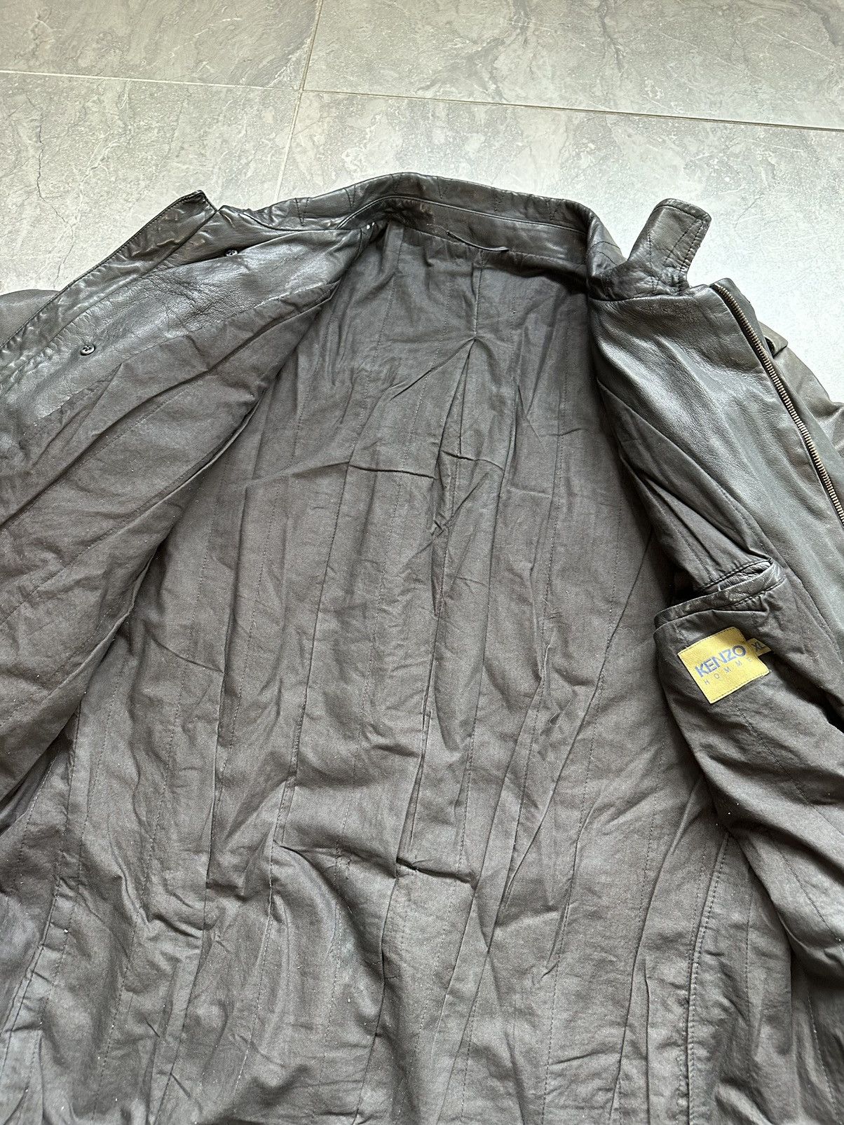 🔥Rare Kenzo Homme Leather Jacket