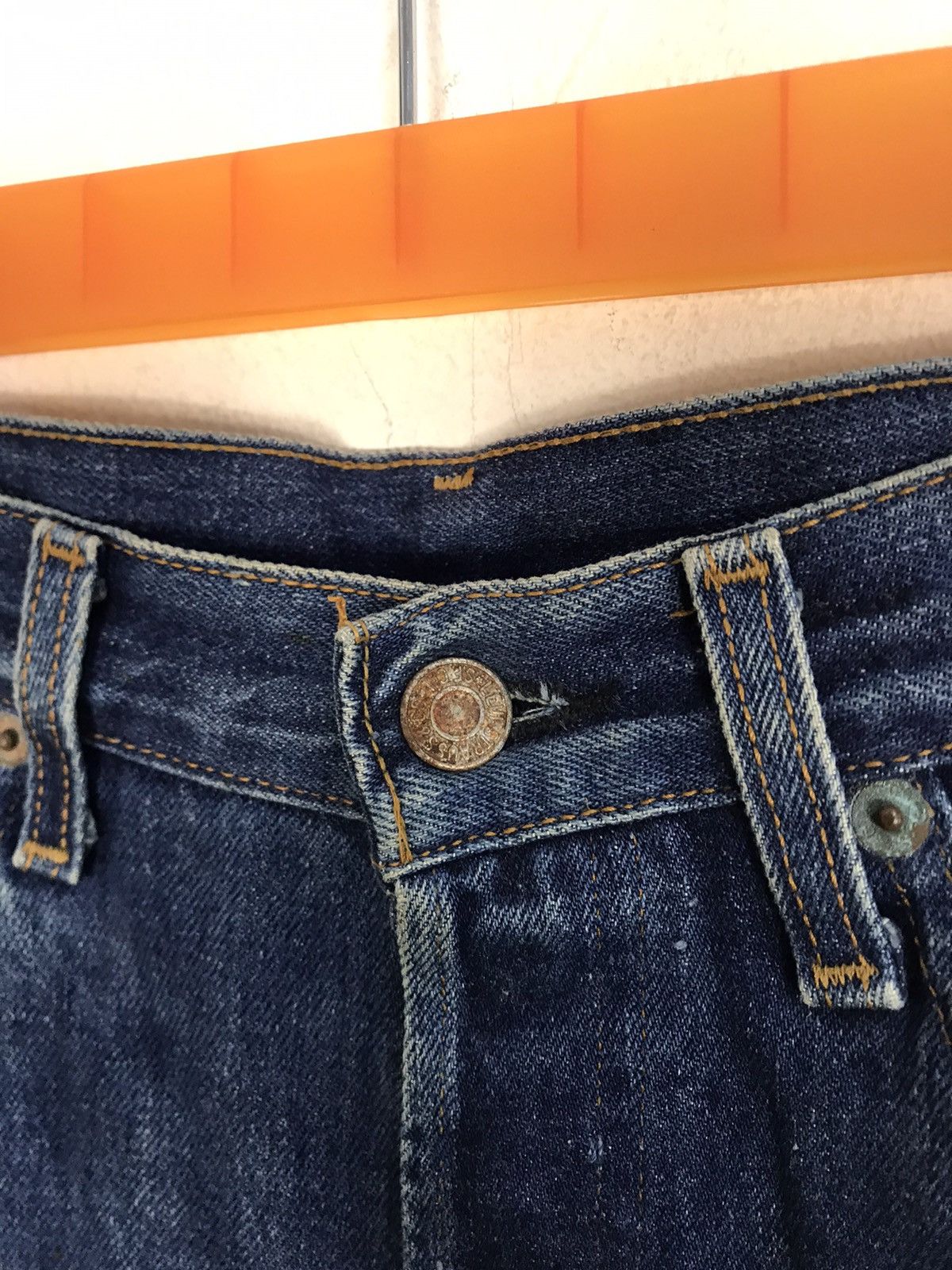 Levi's 90s Levis Lot 501 Big E Selvedge Buttonfly Design Denim Size US 29 - 5 Thumbnail