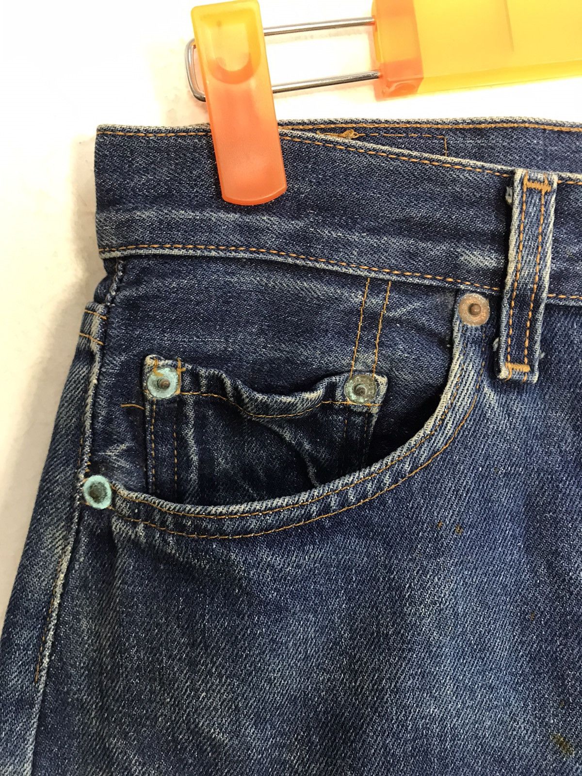 Levi's 90s Levis Lot 501 Big E Selvedge Buttonfly Design Denim Size US 29 - 6 Thumbnail