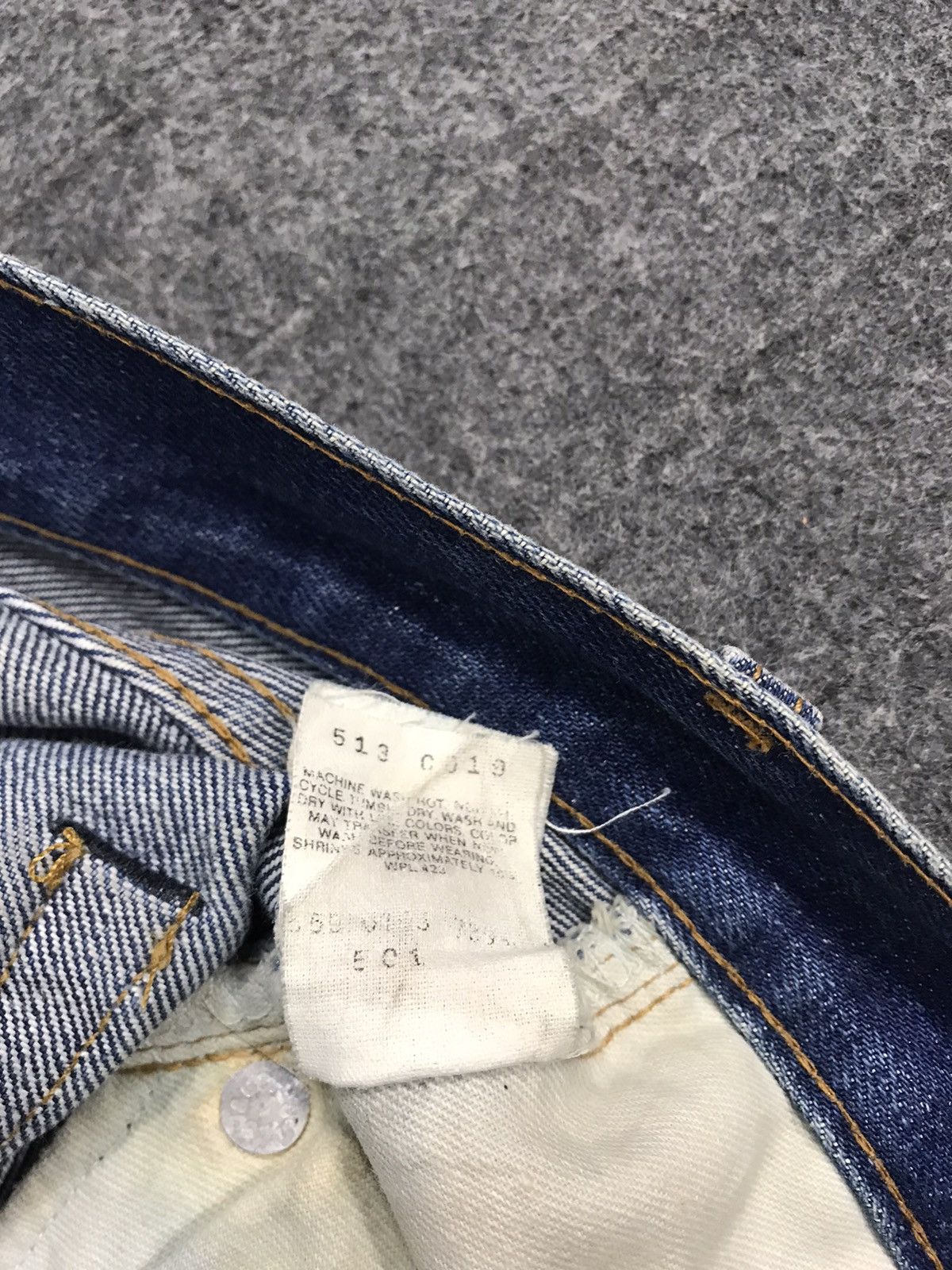 Levi's 90s Levis Lot 501 Big E Selvedge Buttonfly Design Denim Size US 29 - 14 Thumbnail