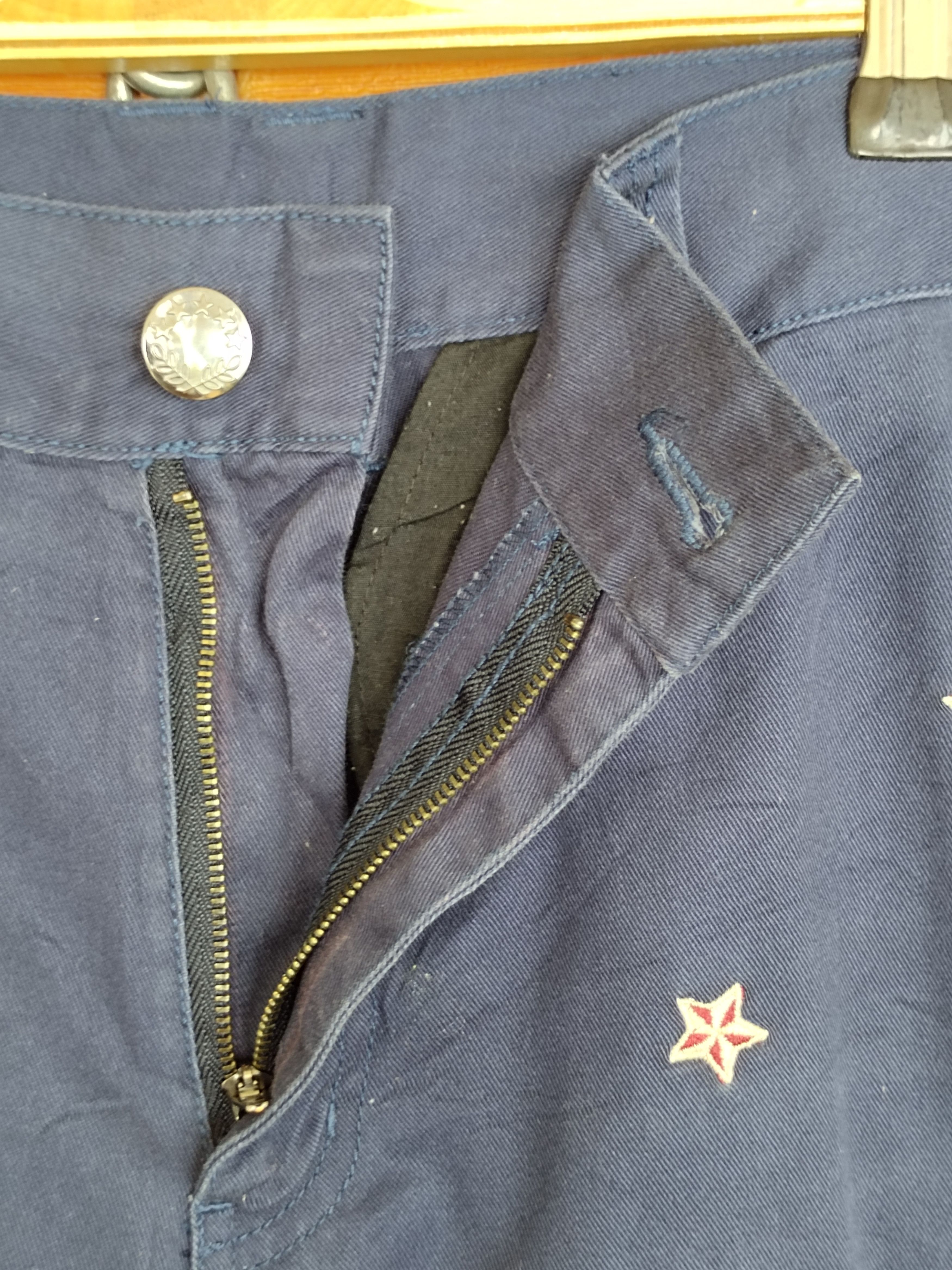 Hysteric Glamour Japan DIABLOS Embroidered Stars Chinos Pants Size US 32 / EU 48 - 14 Thumbnail