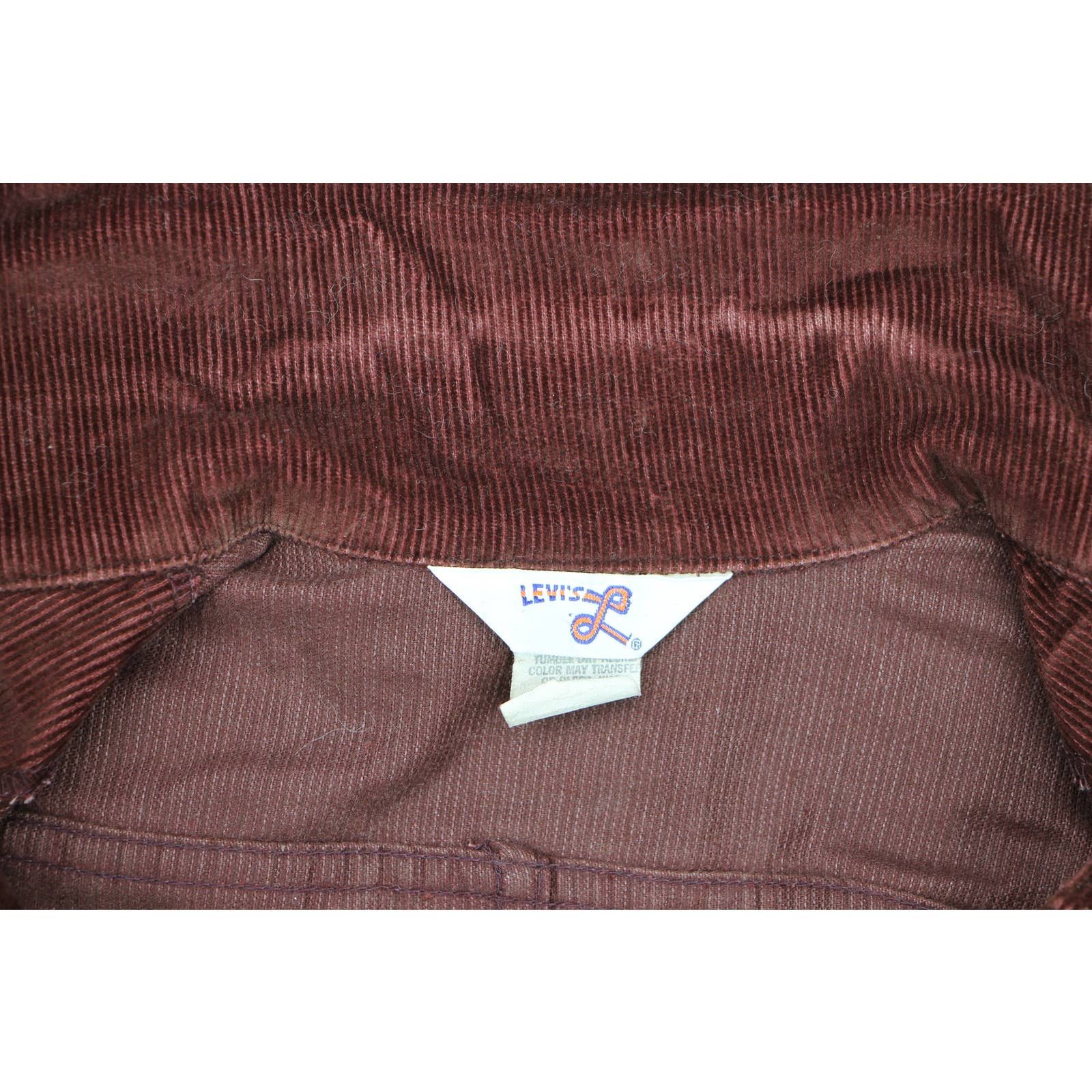 70s Vintage Levi's White Tab Cord Corduroy Snap Coat Jacket