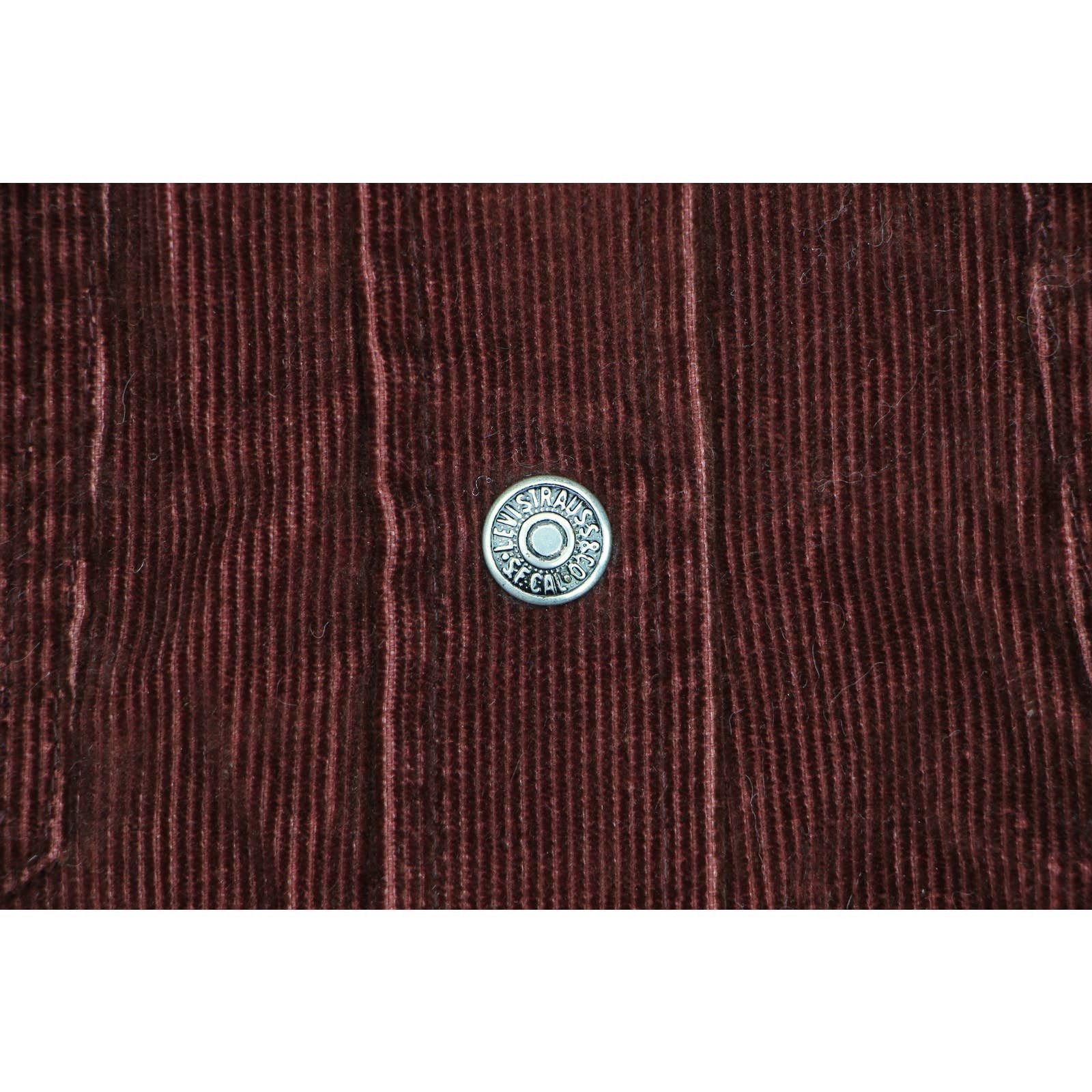 70s Vintage Levi's White Tab Cord Corduroy Snap Coat Jacket