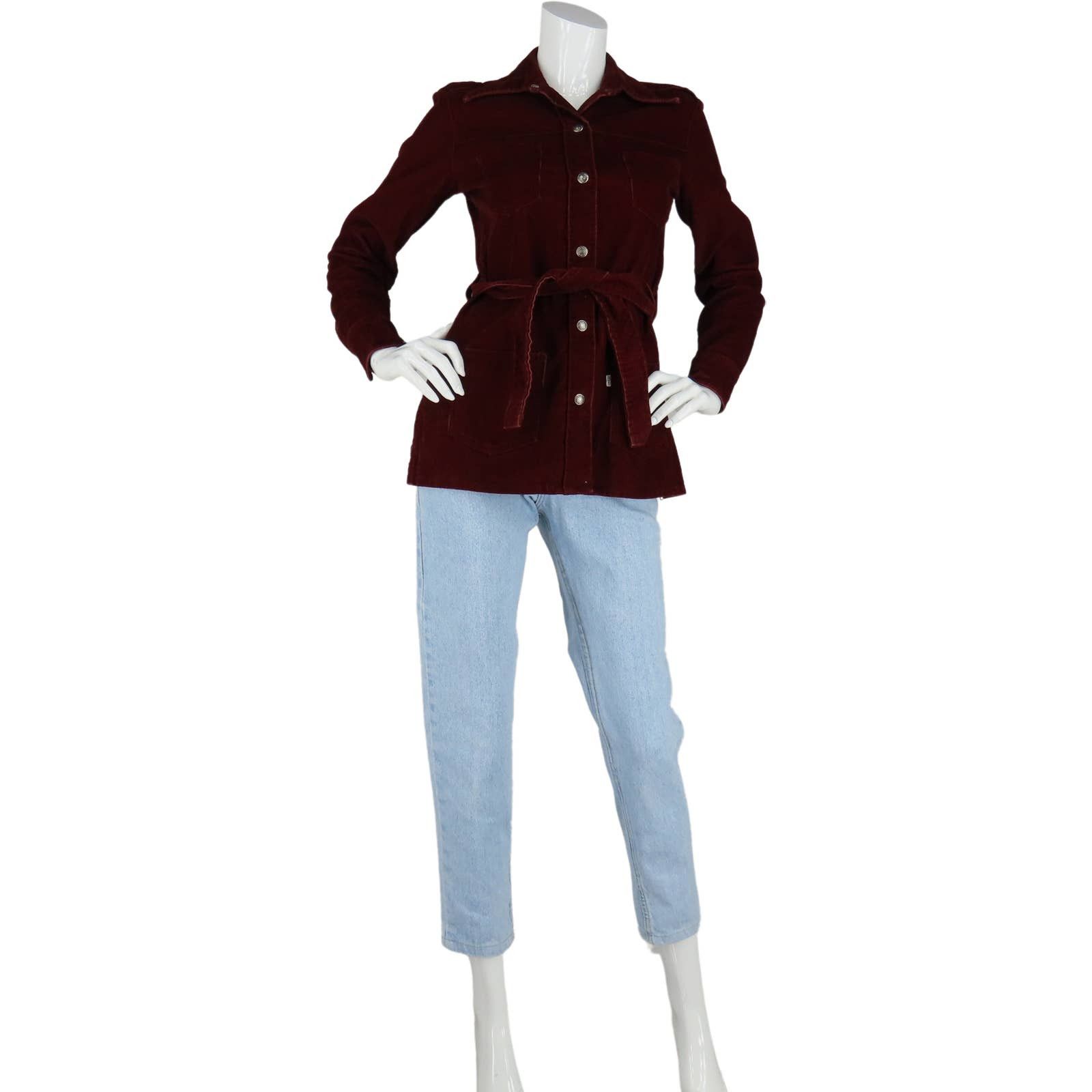 70s Vintage Levi's White Tab Cord Corduroy Snap Coat Jacket