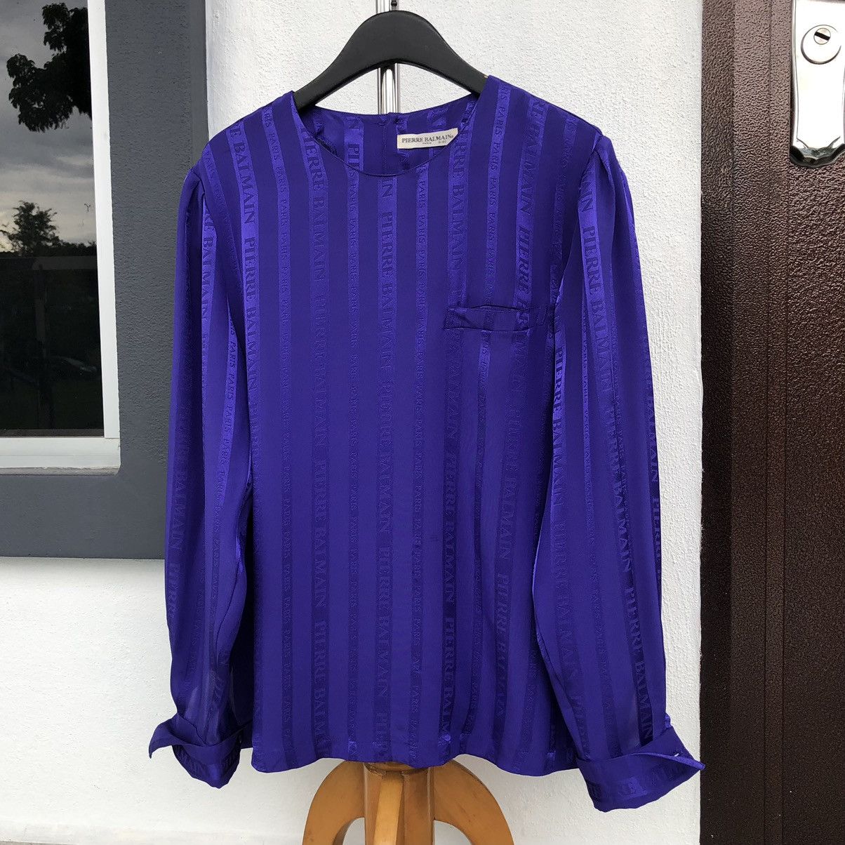 Pierre Balmain Full Printed Button Up Women Blouse