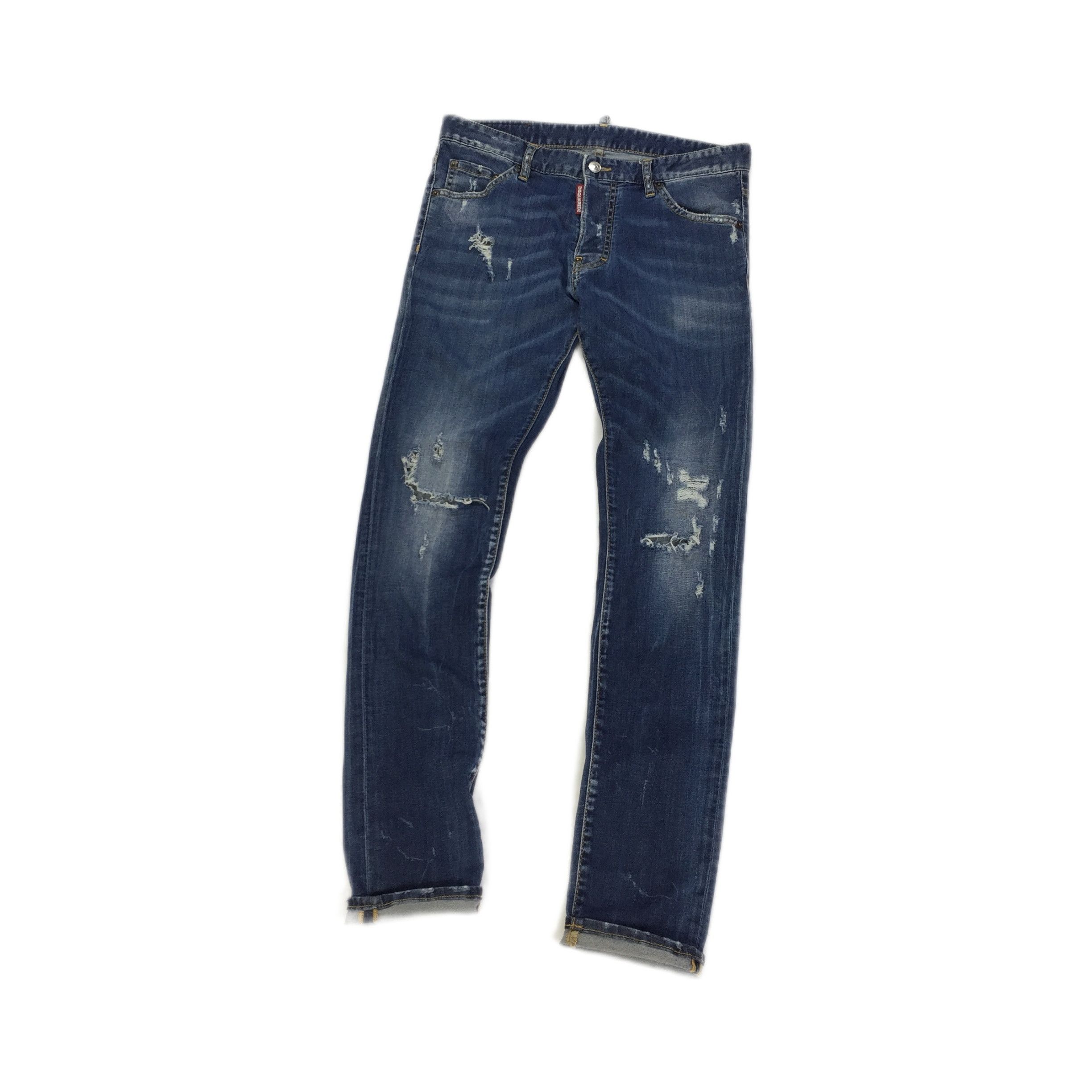 Dsquared2 Dsquared2 Cool Guy Distressed Slim Fit Jeans Denim Pants Size US 30 / EU 46 - 1 Thumbnail