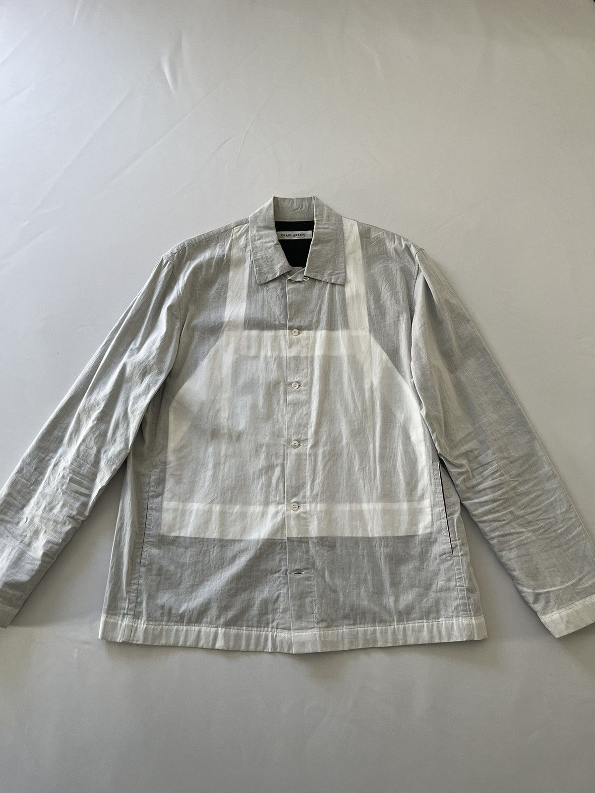 image of Craig Green Ss19 Ghost Shirt Jacket in White, Men's (Size XL)