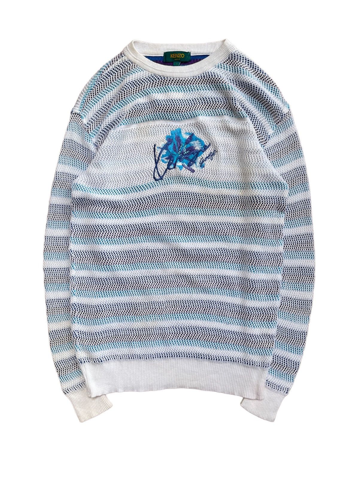 Kenzo Kenzo Crewneck Striped Knitwear Size US S / EU 44-46 / 1 - 2 Thumbnail