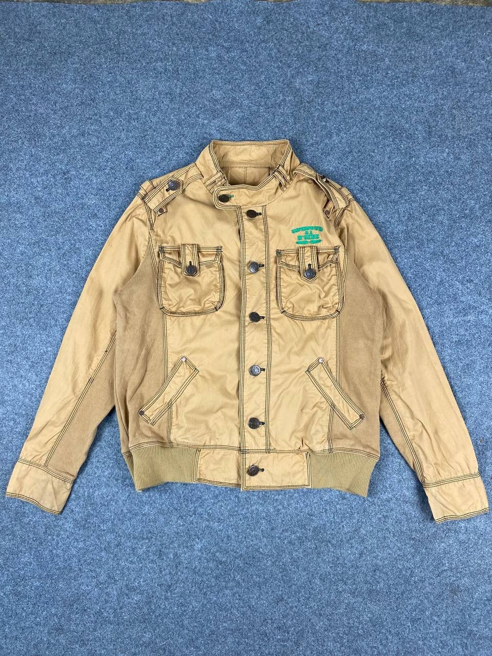 image of Issey Miyake Ngene s Rugged Style Jacket in Brown, Men's (Size Large)