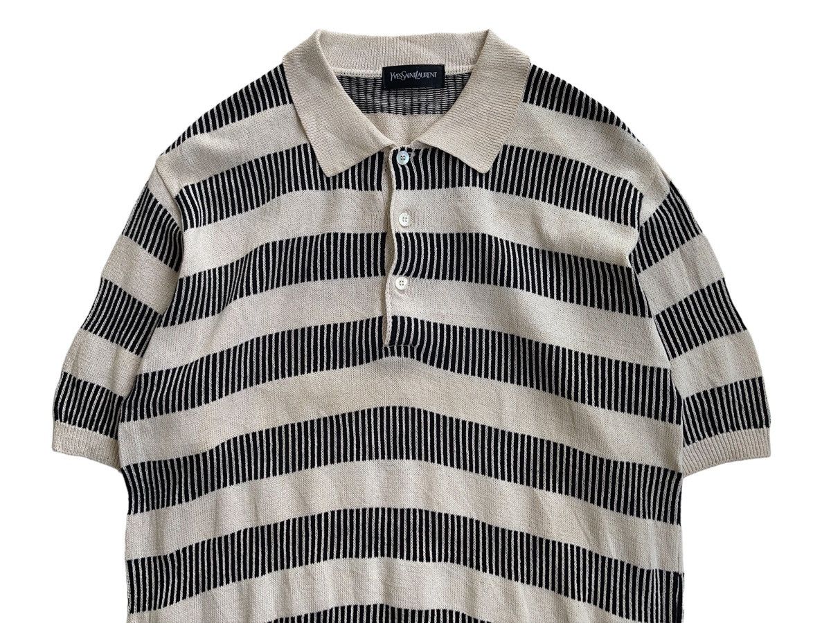 Yves Saint Laurent Vintage YSL Short Sleeve Jumper Knitwear Size US L / EU 52-54 / 3 - 4 Thumbnail
