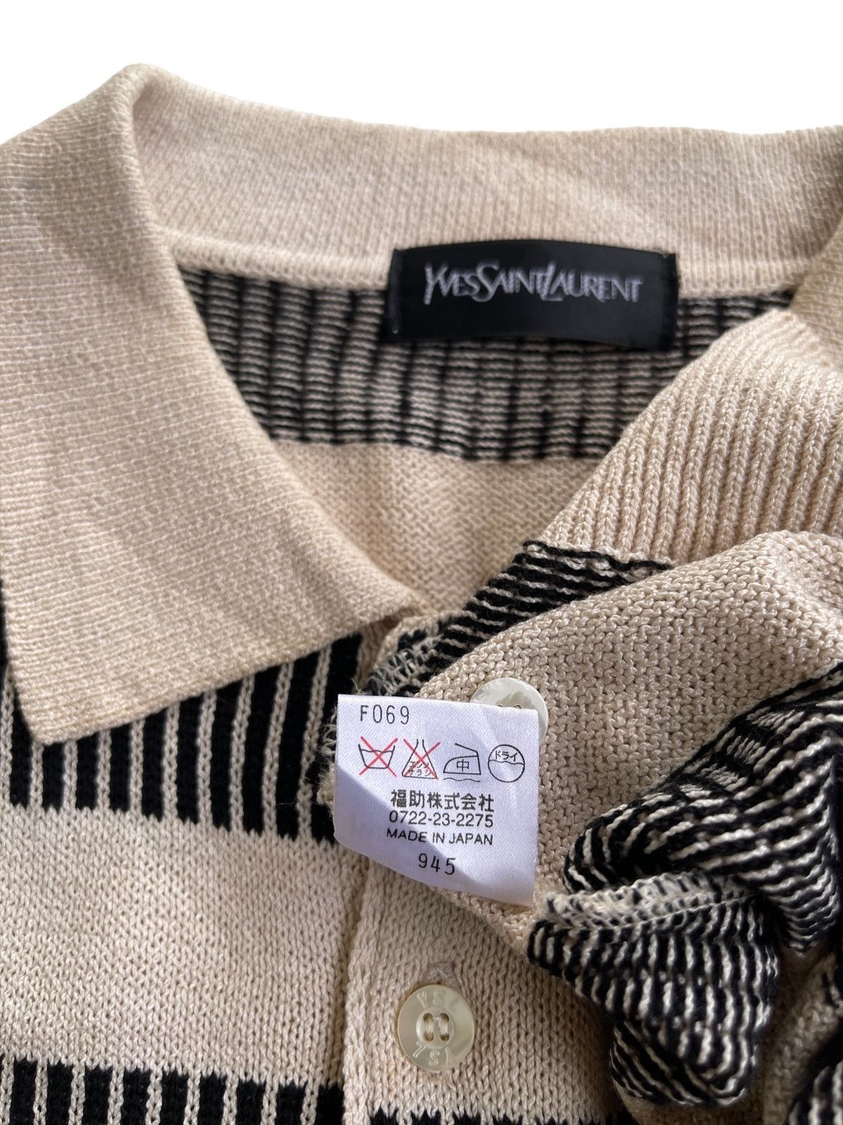 Yves Saint Laurent Vintage YSL Short Sleeve Jumper Knitwear Size US L / EU 52-54 / 3 - 8 Thumbnail