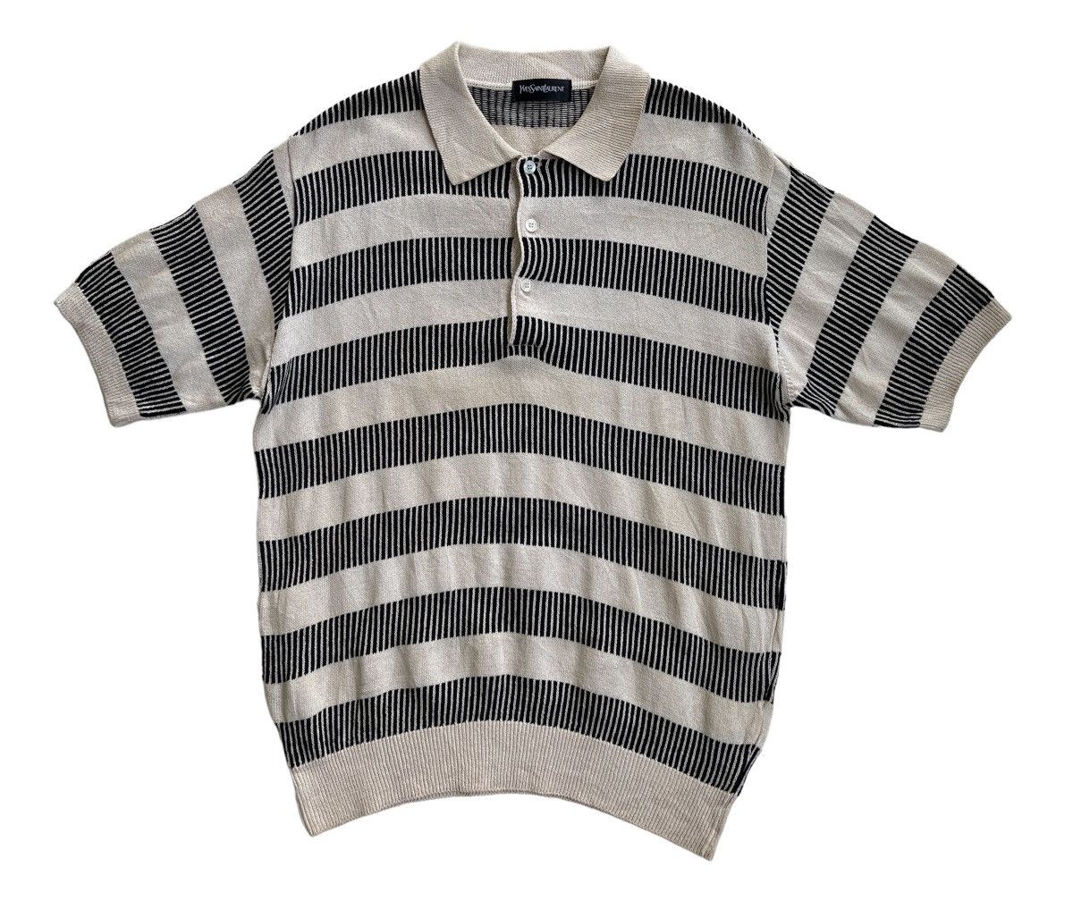 Yves Saint Laurent Vintage YSL Short Sleeve Jumper Knitwear Size US L / EU 52-54 / 3 - 2 Thumbnail