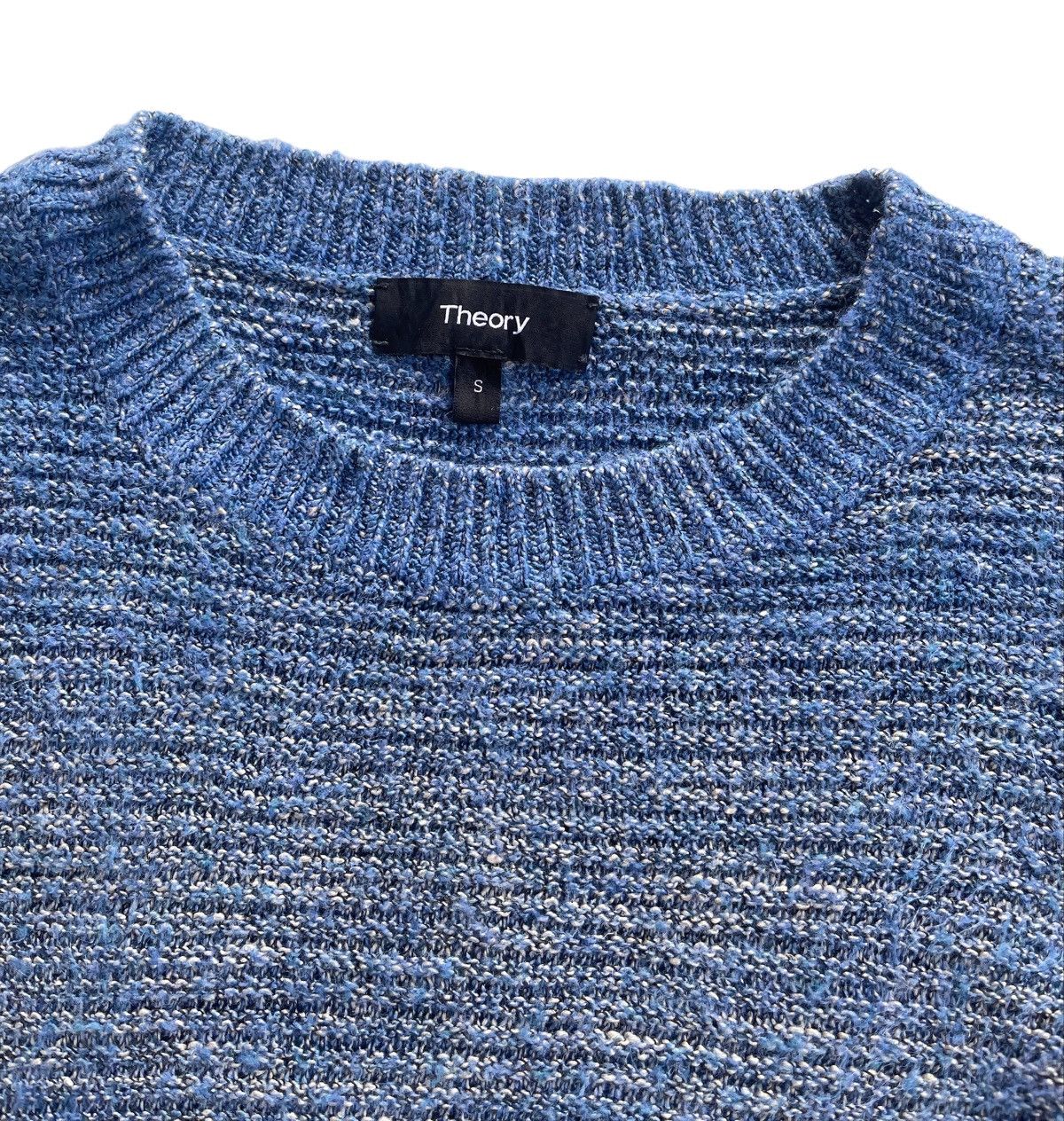 Theory Theory Blue Blend Crewneck Knitwear Size US S / EU 44-46 / 1 - 4 Thumbnail