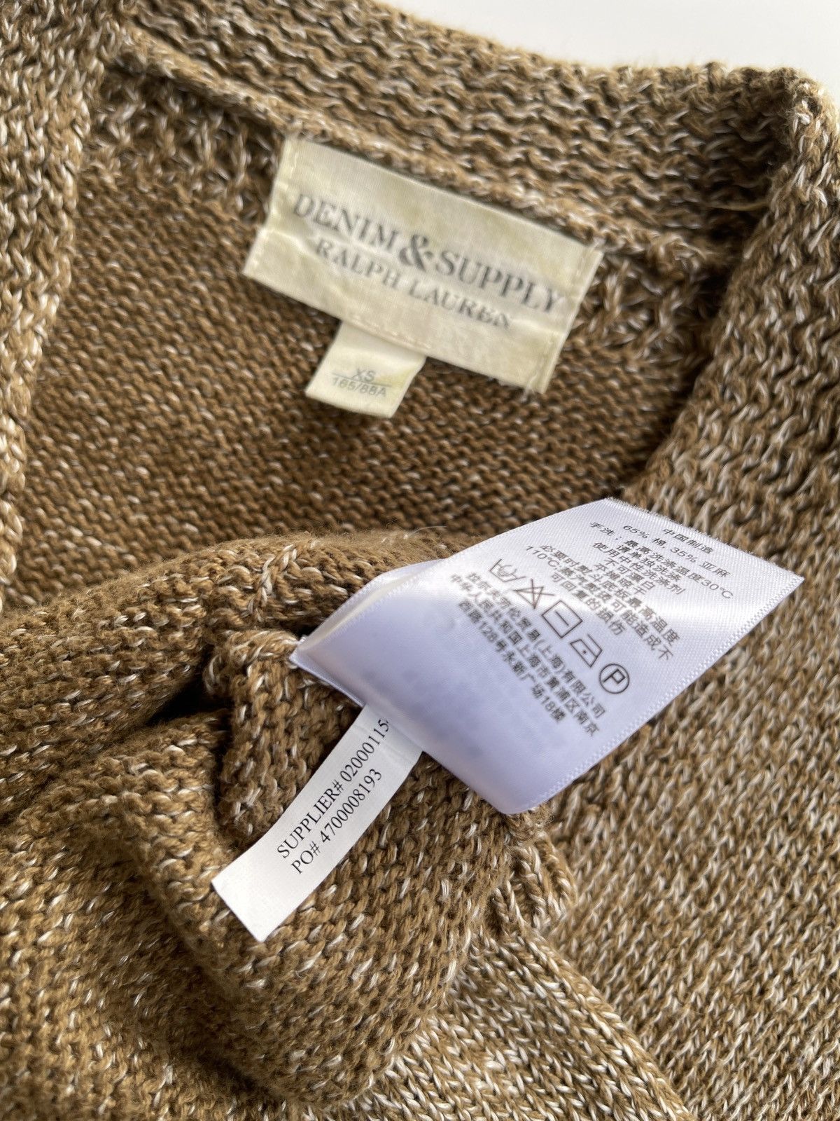 Denim & Supply Ralph Lauren Vintage Denim & Supply Ralph Lauren Cable Knitted Cardigan Size US XS / EU 42 / 0 - 10 Thumbnail