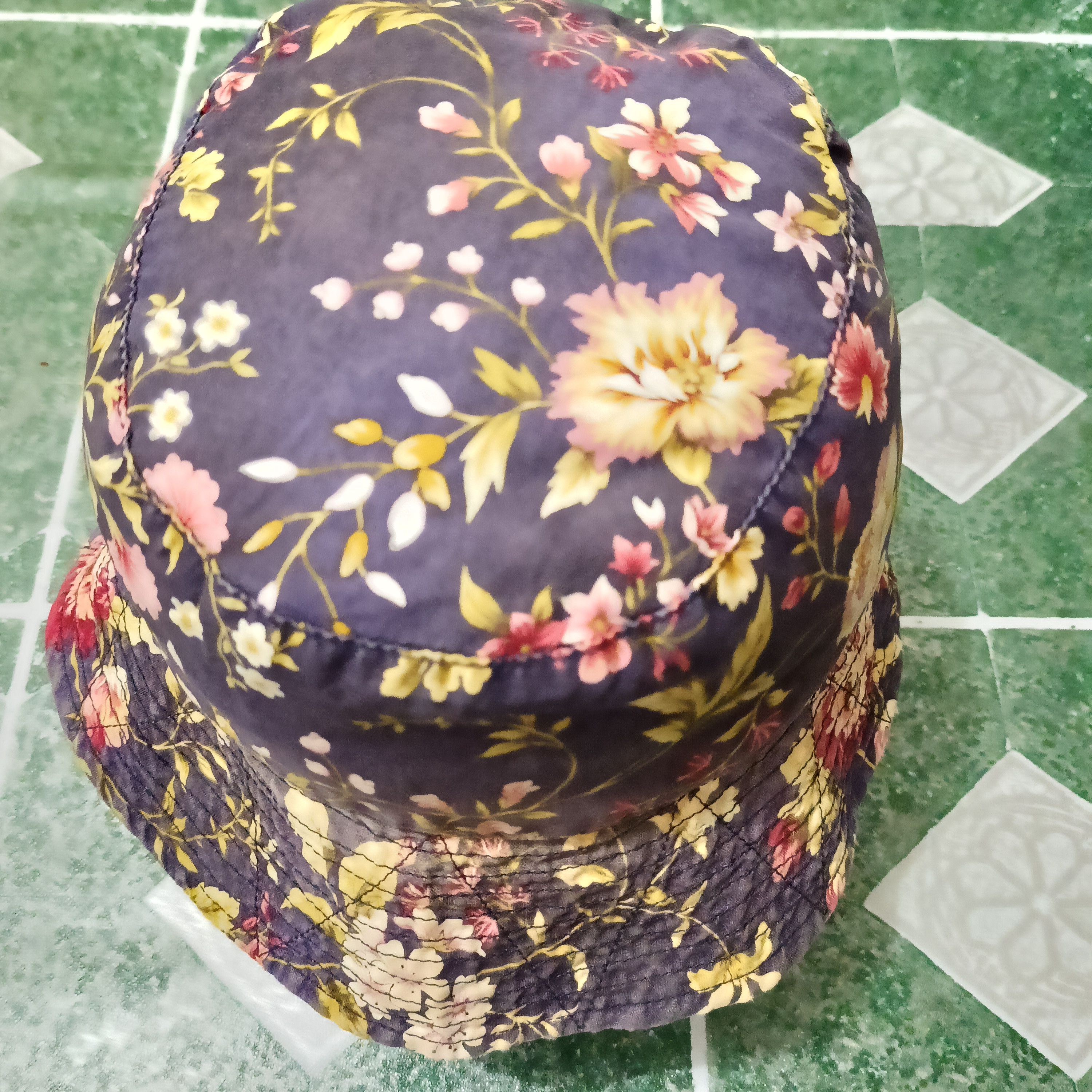 Engineered Garments Sun Faded Engineered Garments Flower Design Rare Bucket Hat Size ONE SIZE - 4 Thumbnail