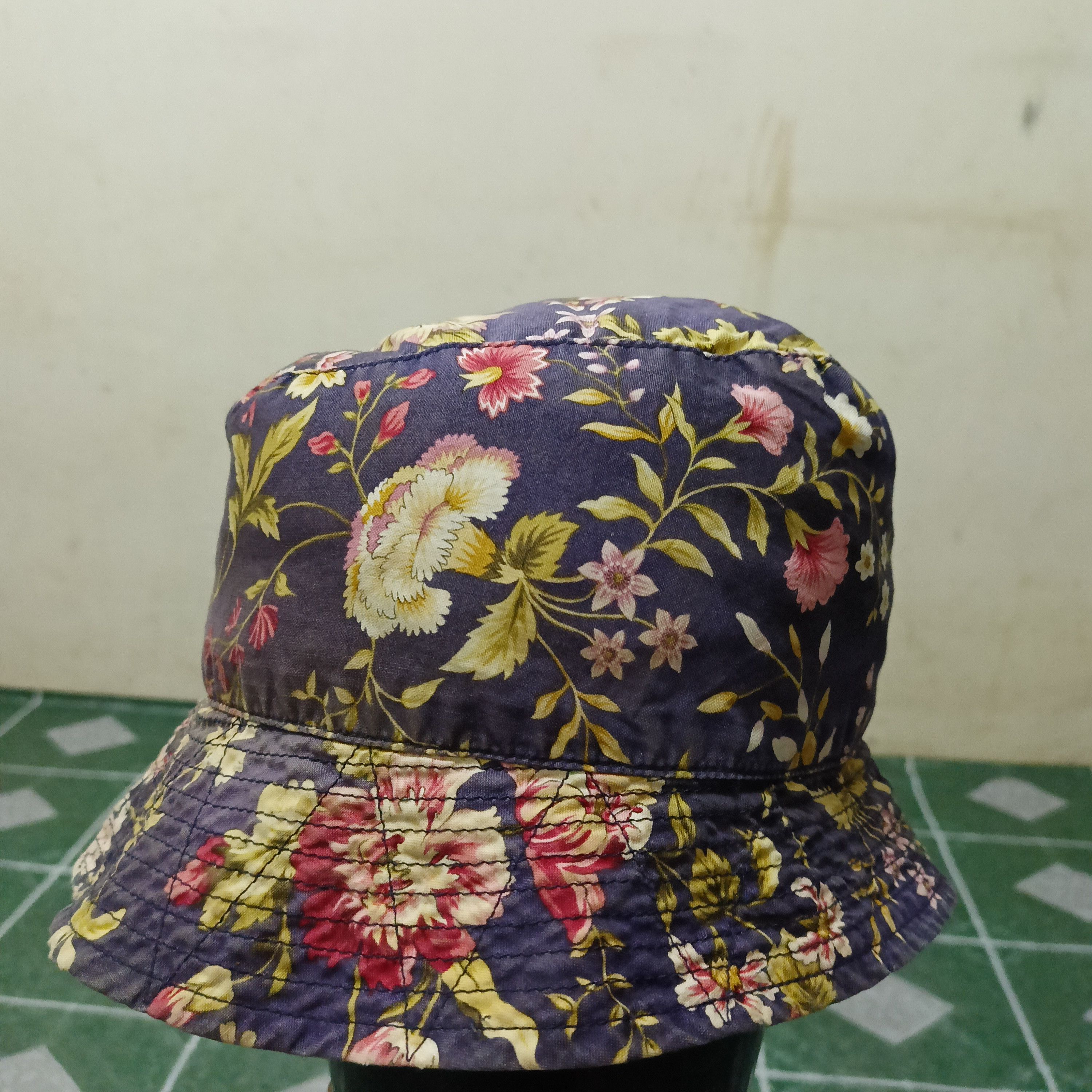 Engineered Garments Sun Faded Engineered Garments Flower Design Rare Bucket Hat Size ONE SIZE - 3 Thumbnail