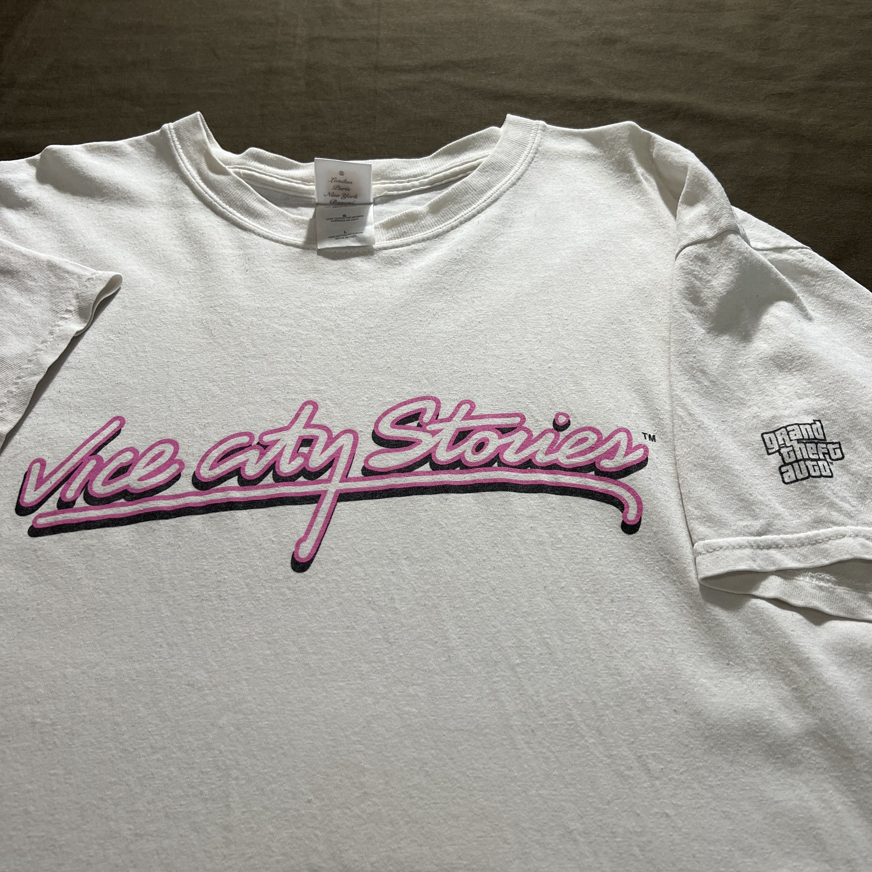 Rockstar Games × Vintage GTA Vice City Stories VIDEO GAME Promo Tee Size US L / EU 52-54 / 3 - 1 Thumbnail