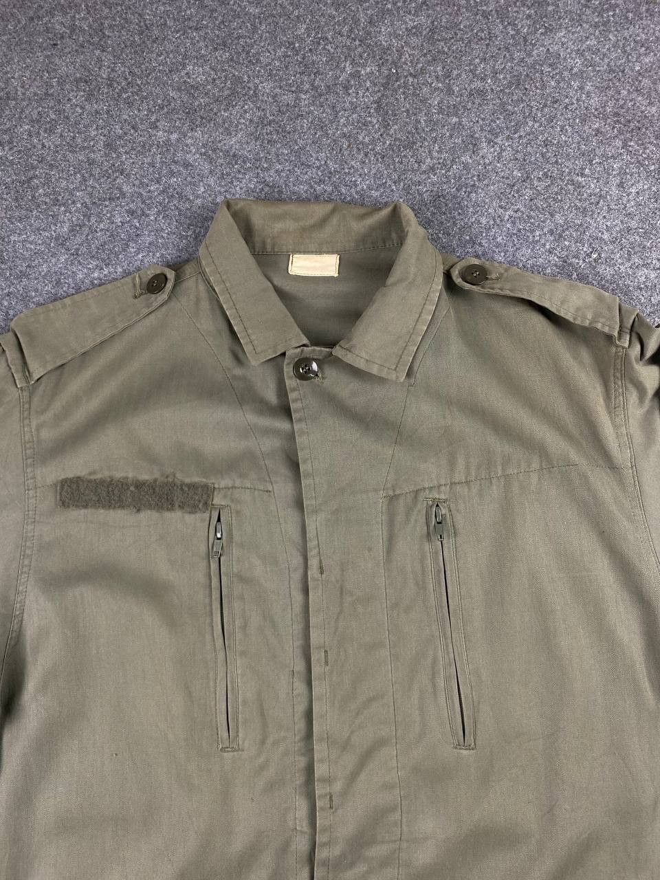 Vintage vintage military jacket herringbone design opti zipper Size US XL / EU 56 / 4 - 2 Thumbnail