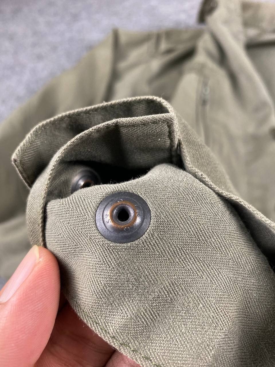 Vintage vintage military jacket herringbone design opti zipper Size US XL / EU 56 / 4 - 9 Thumbnail