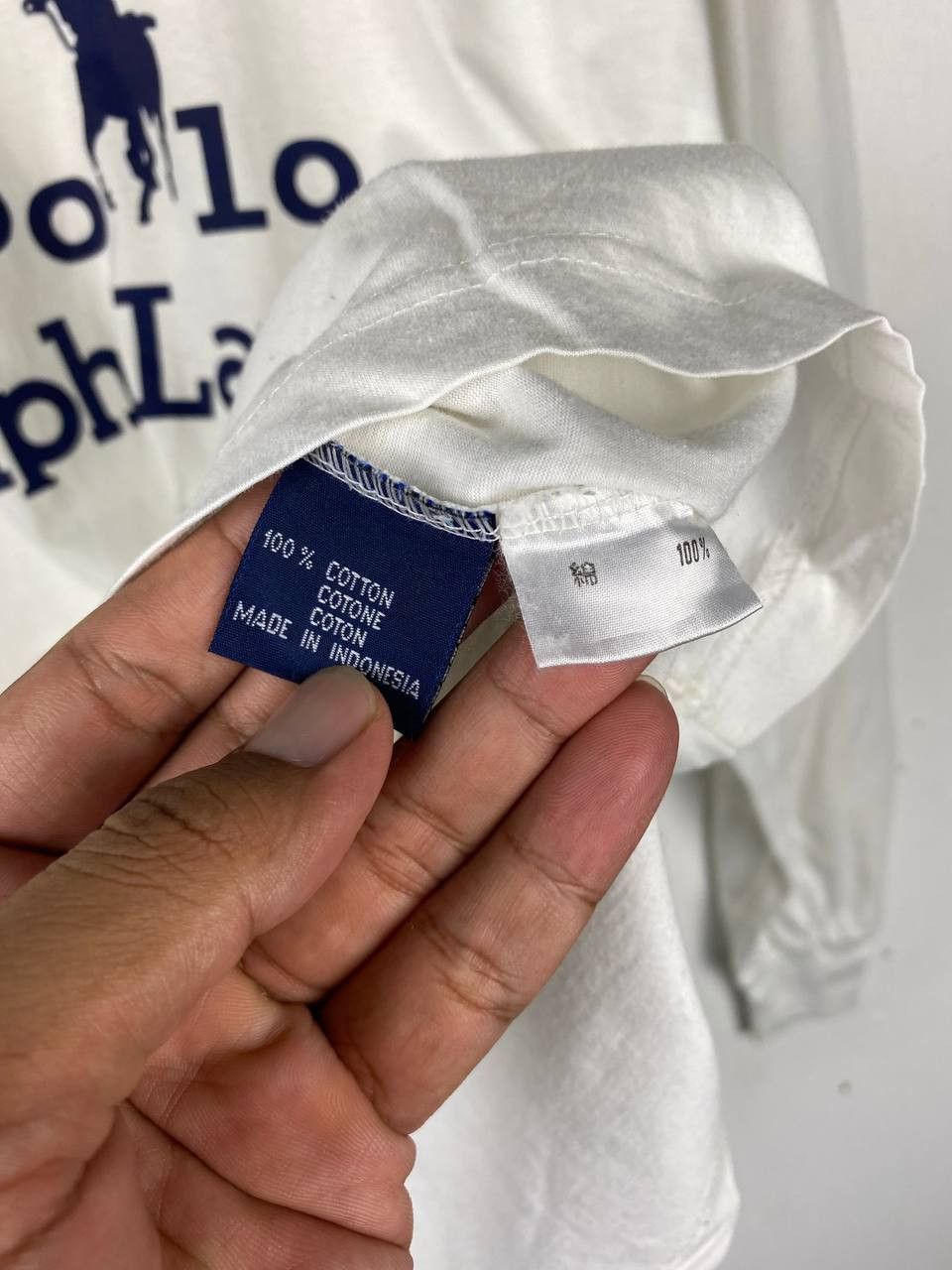 Polo Ralph Lauren Vintage Rare Polo Ralph Lauren Big Logo Long-sleeves Tshirt Size US L / EU 52-54 / 3 - 7 Thumbnail