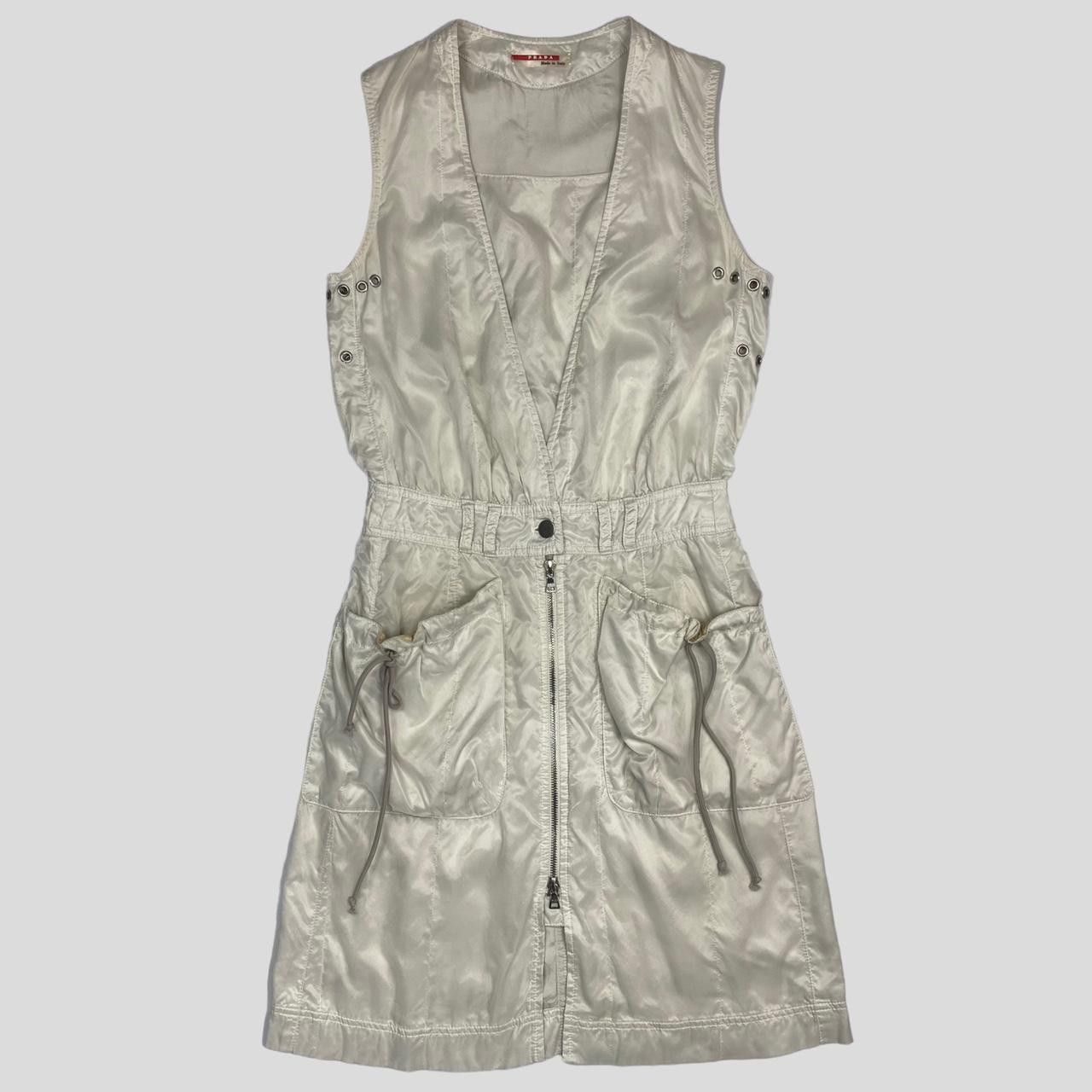 Prada Prada Sport 00’s Nylon Shimmer Cargo Dress - UK6/8 Size M / US 6-8 / IT 42-44 - 1 Thumbnail
