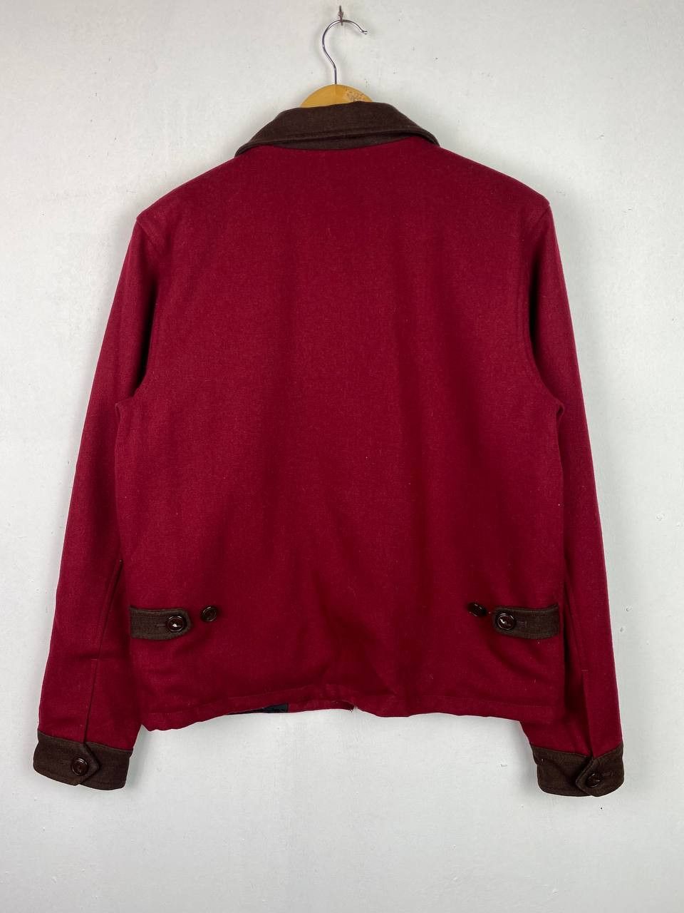 Japanese Brand vintage tribeca workers wool jacket cat eye button Size US L / EU 52-54 / 3 - 9 Thumbnail