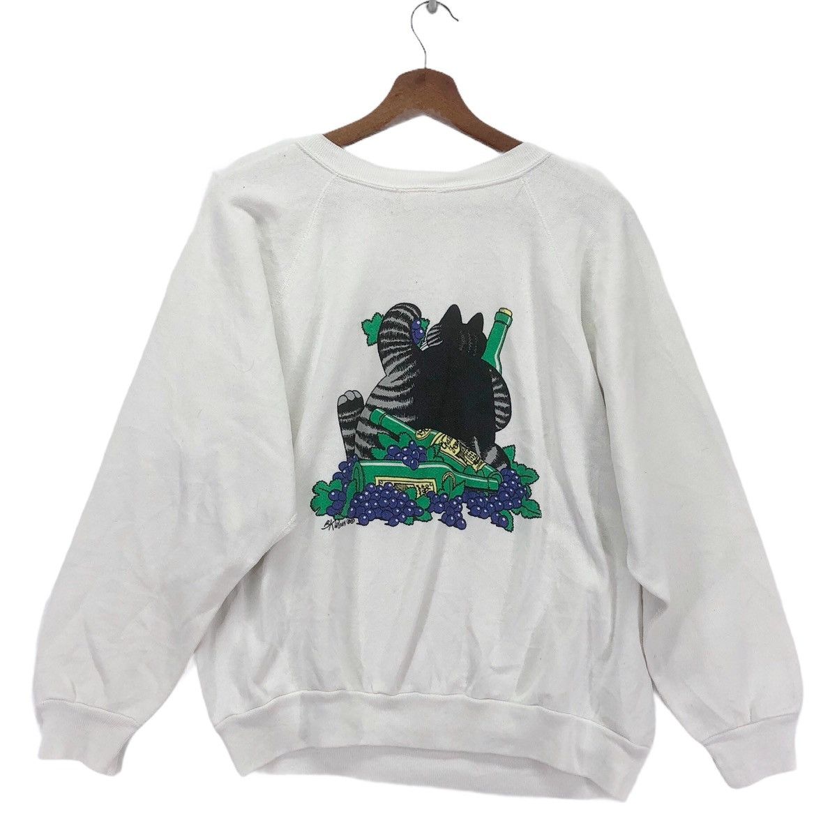 Vintage Vintage 80s Crazy Shirts Cat Hawaii Crewneck Size US L / EU 52-54 / 3 - 5 Thumbnail