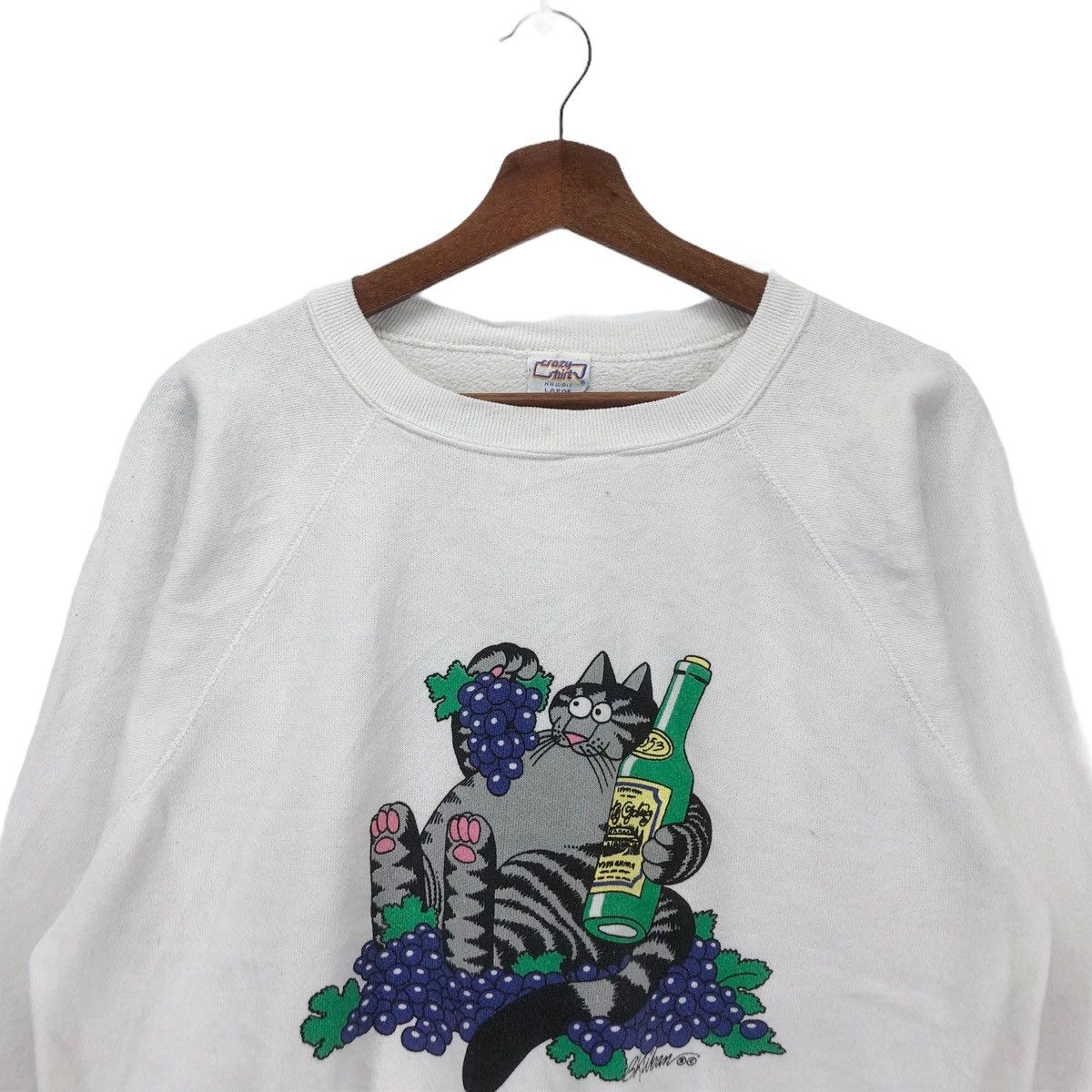Vintage Vintage 80s Crazy Shirts Cat Hawaii Crewneck Size US L / EU 52-54 / 3 - 2 Thumbnail