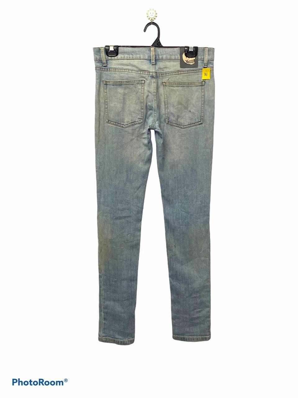 image of Cheap Monday Skinny Jeans Nice Design in Light Blue, Men's (Size 31)
