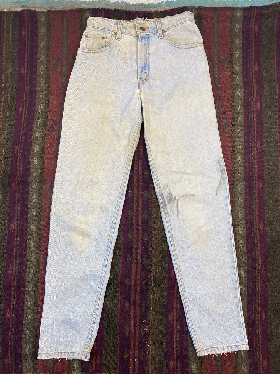 Levi's vintage levis 550 relaxed fit distressed denim made in usa Size US 28 / EU 44 - 2 Thumbnail