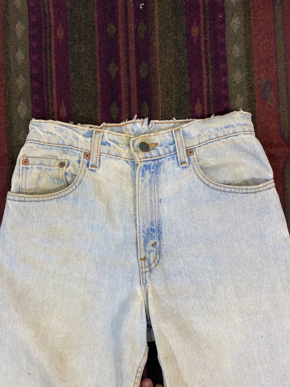 Levi's vintage levis 550 relaxed fit distressed denim made in usa Size US 28 / EU 44 - 4 Thumbnail