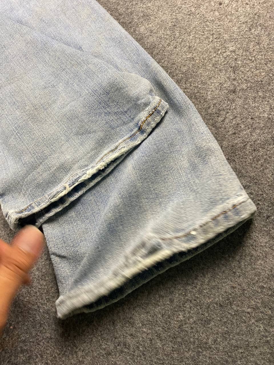 Levi's vintage levis 515 stretch bootcut flare distressed denim Size 33" - 7 Thumbnail