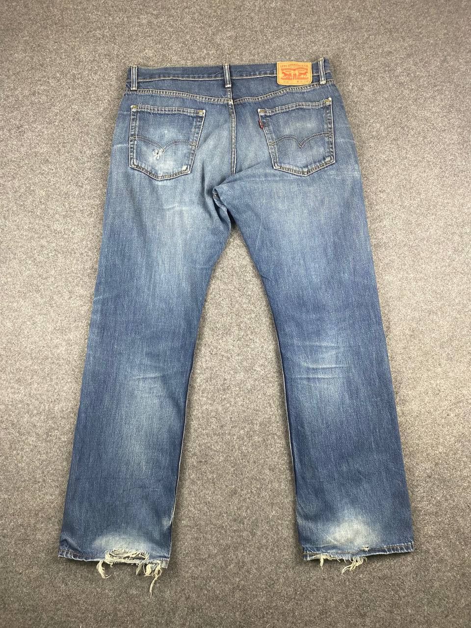 Levi's levis 514 straight cut distressed denim Size US 39 - 1 Thumbnail