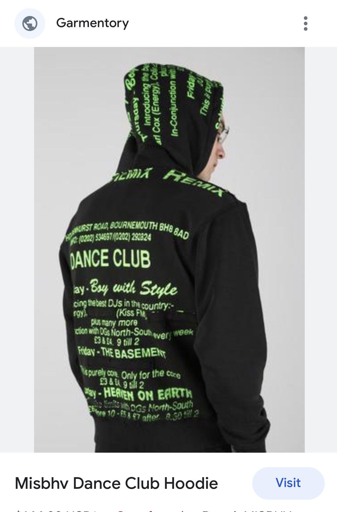 Misbhv MISBHV cut off Dance hoodie black M Size US M / EU 48-50 / 2 - 1 Thumbnail