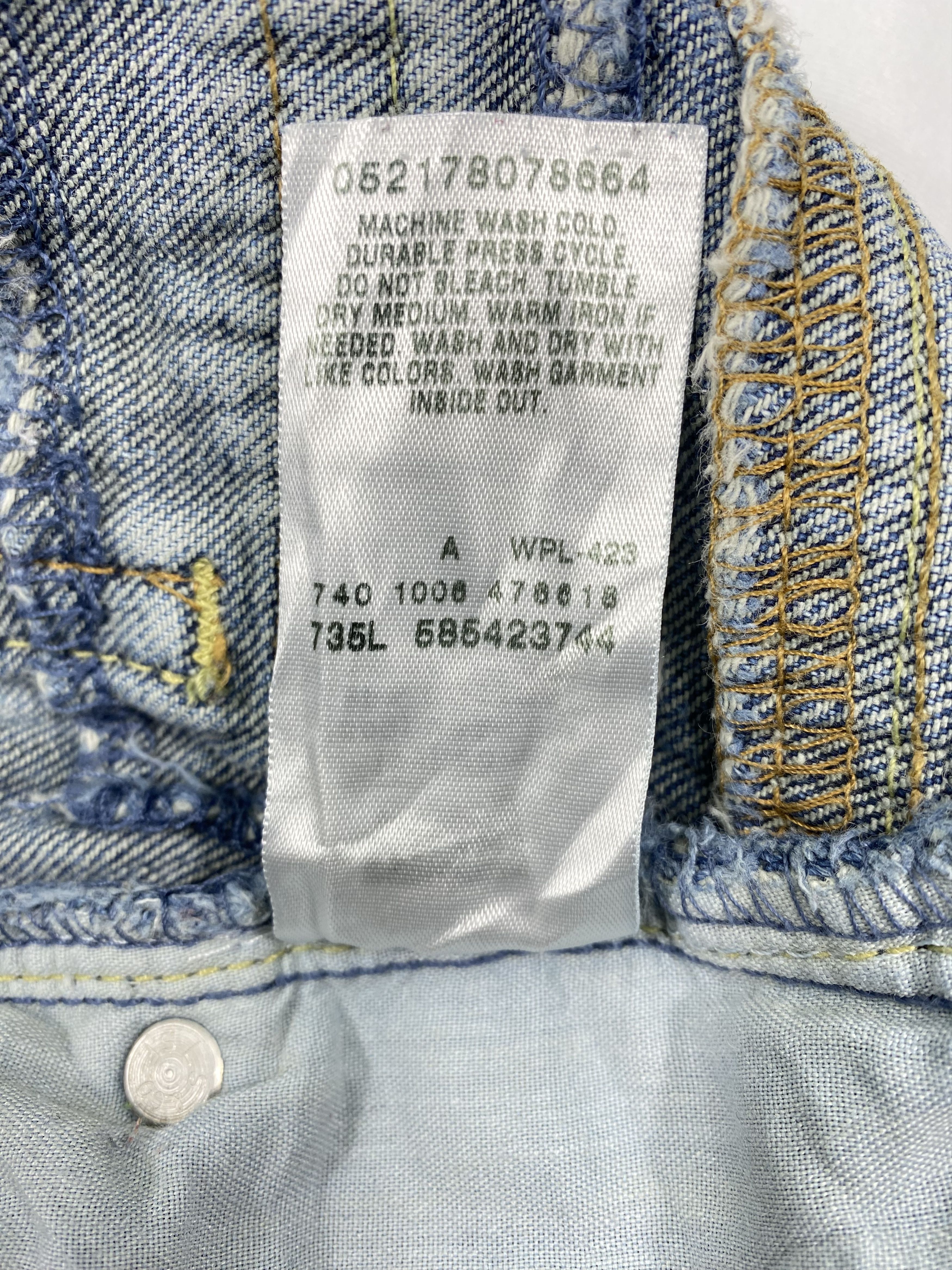 Vintage Levi`s Low Flare 342 Blue Denim/Jeans
