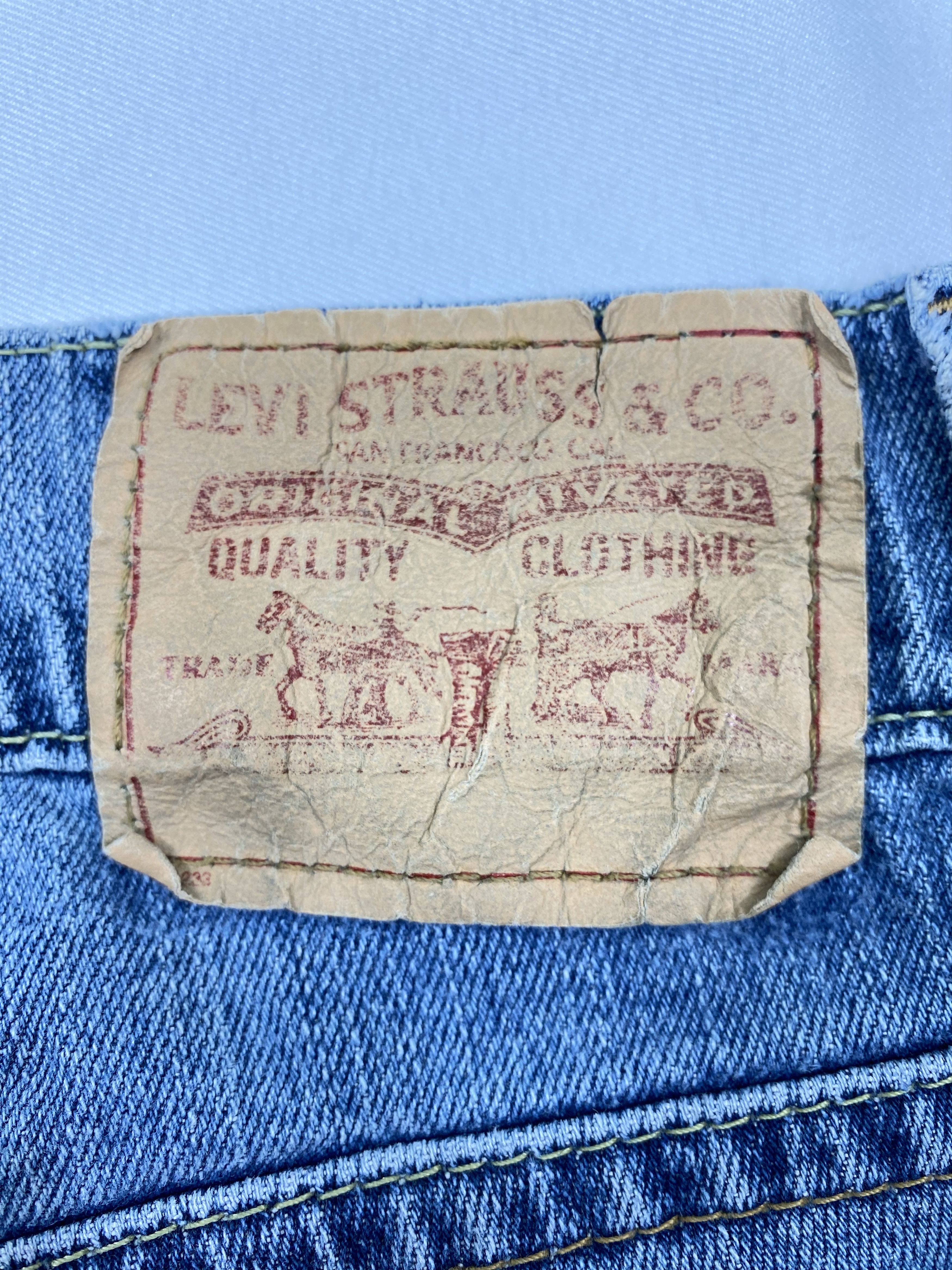 Vintage Levi`s Low Flare 342 Blue Denim/Jeans
