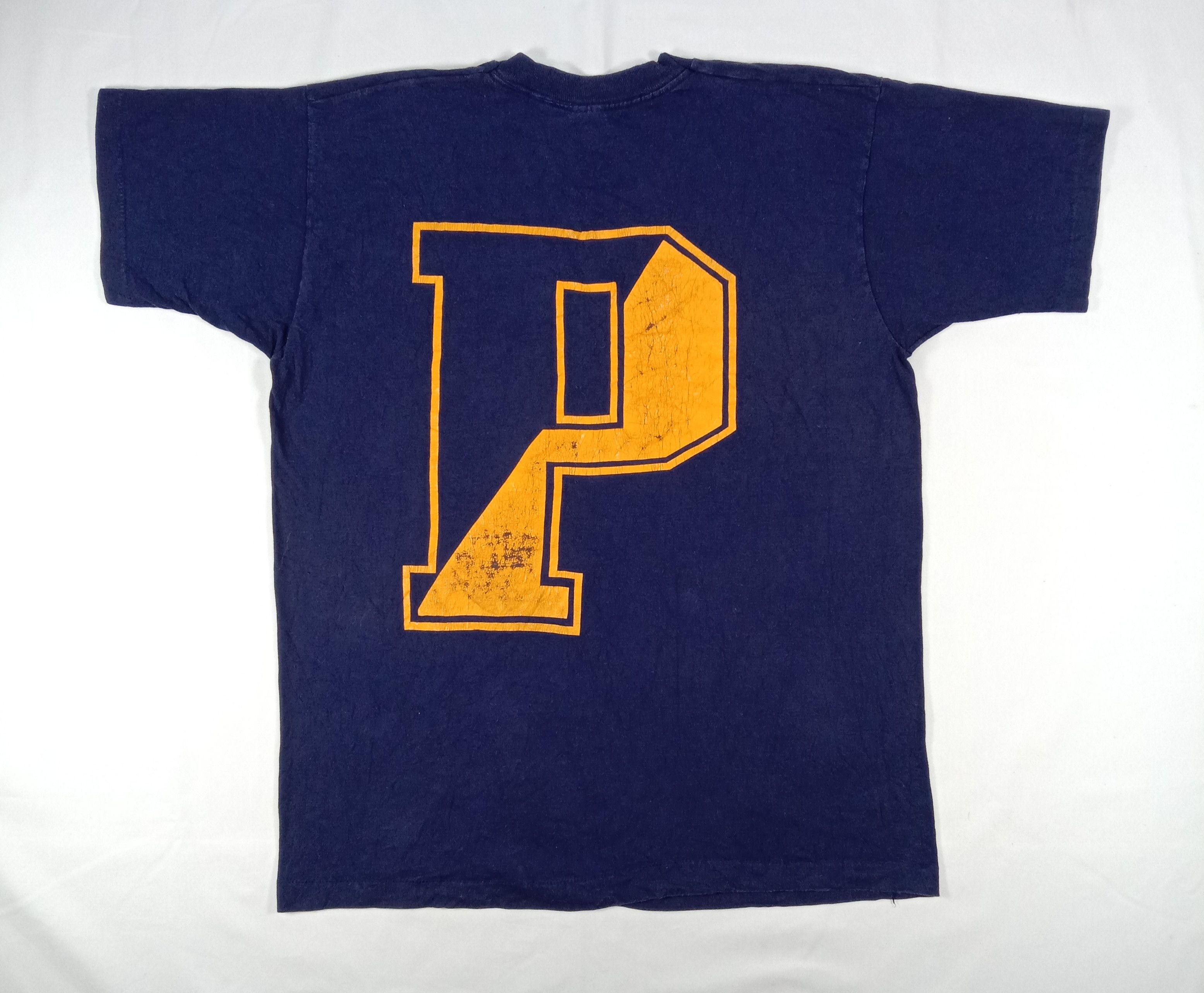 Vintage Vintage 90s Single Stitch University Of Pittsburgh T shirt Size US XL / EU 56 / 4 - 1 Thumbnail