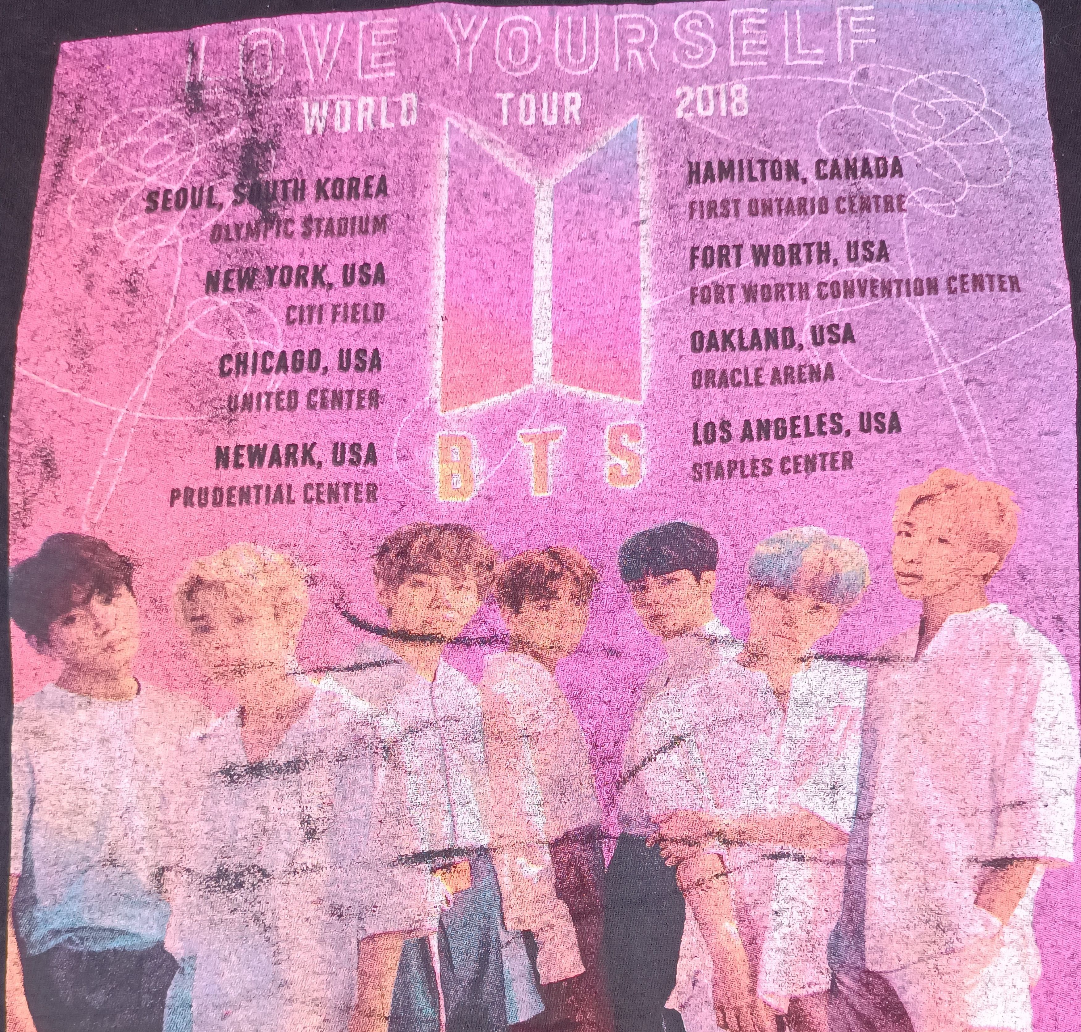 Band Tees BTS "Love Yourself" 2018 World Tour T Shirt Size US XL / EU 56 / 4 - 6 Thumbnail