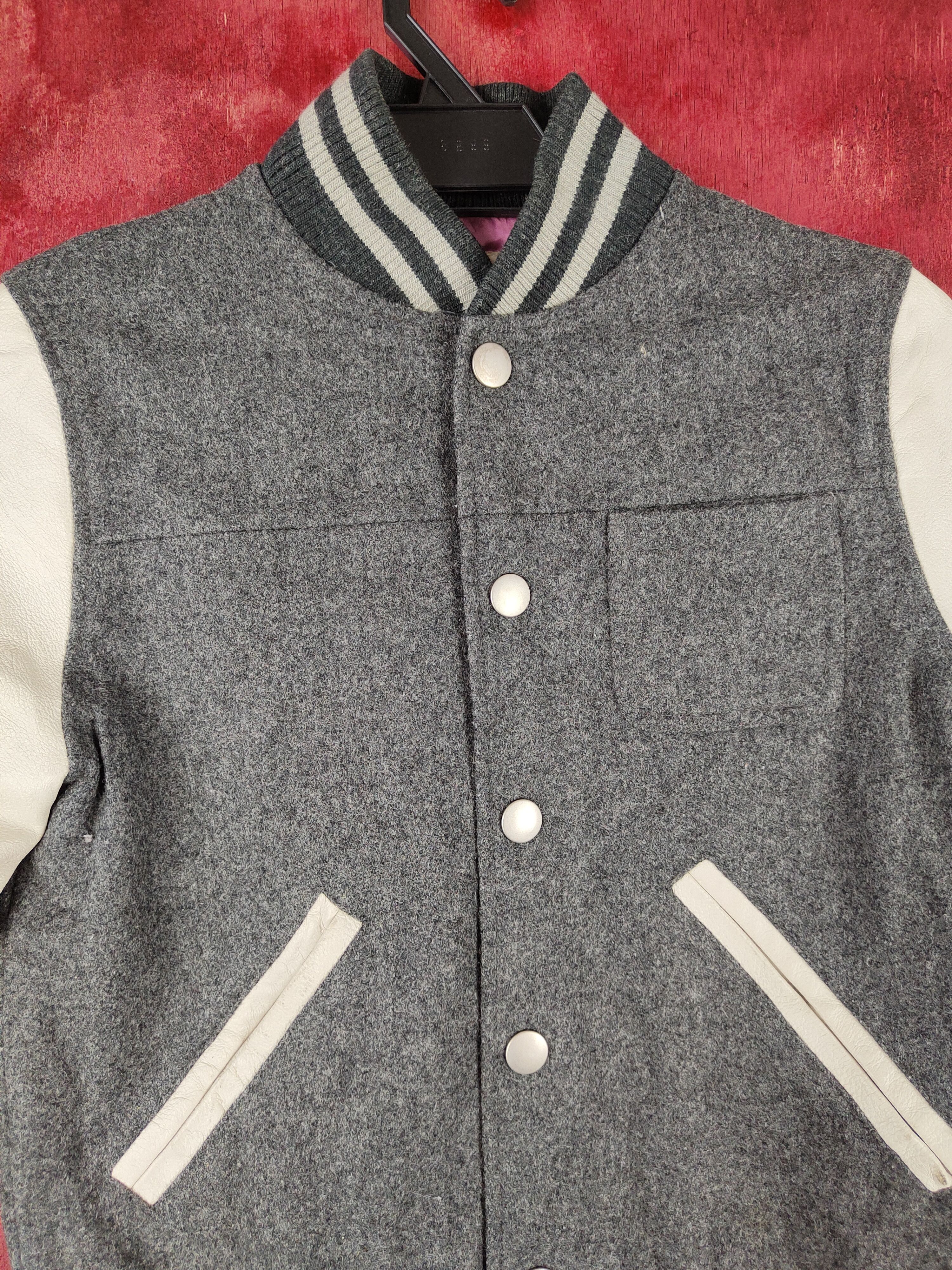 Japanese Brand Green Label Relaxing Gray varsity japan jacket #4304 Size XS / US 0-2 / IT 36-38 - 2 Thumbnail