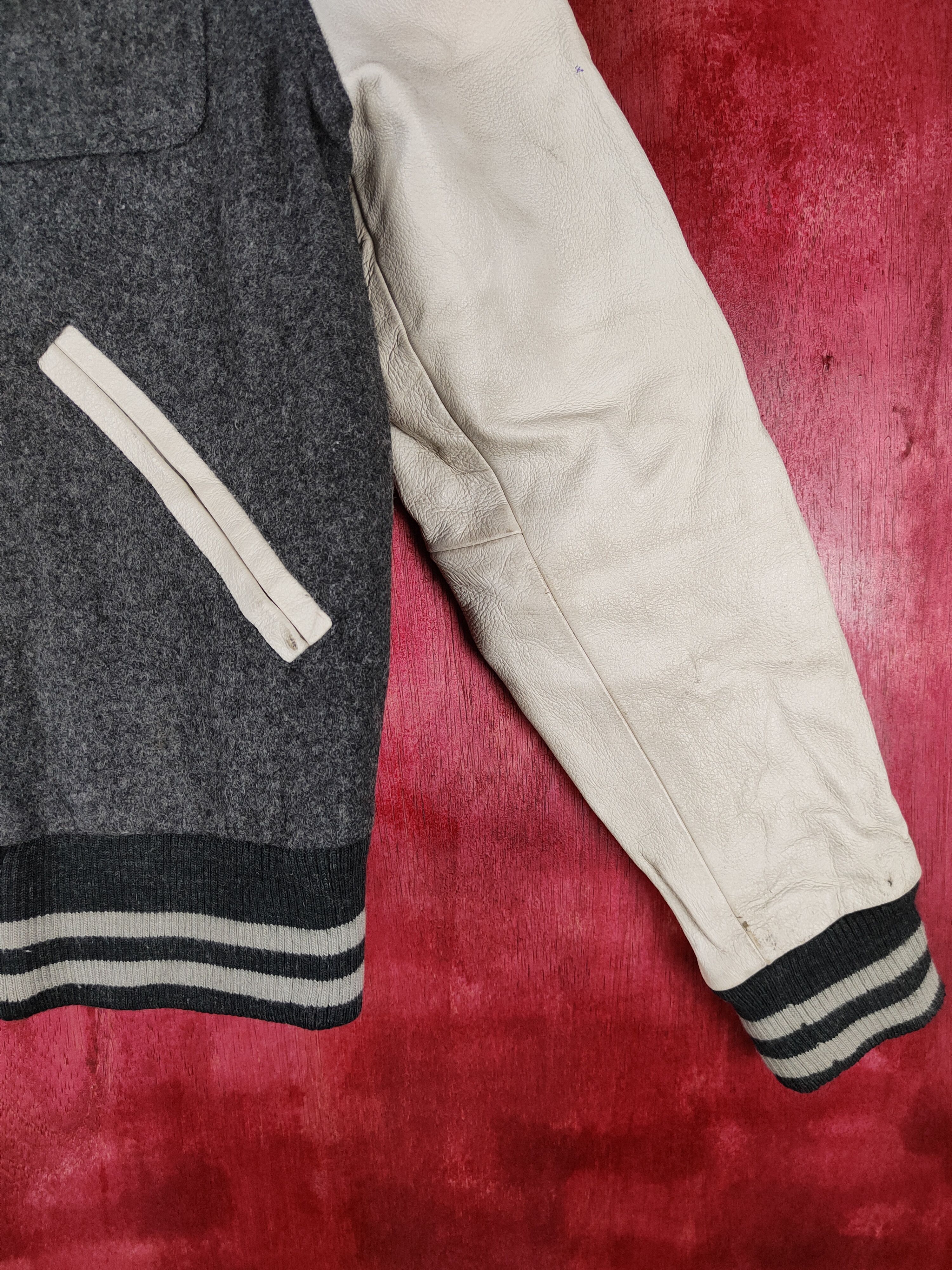 Japanese Brand Green Label Relaxing Gray varsity japan jacket #4304 Size XS / US 0-2 / IT 36-38 - 6 Thumbnail