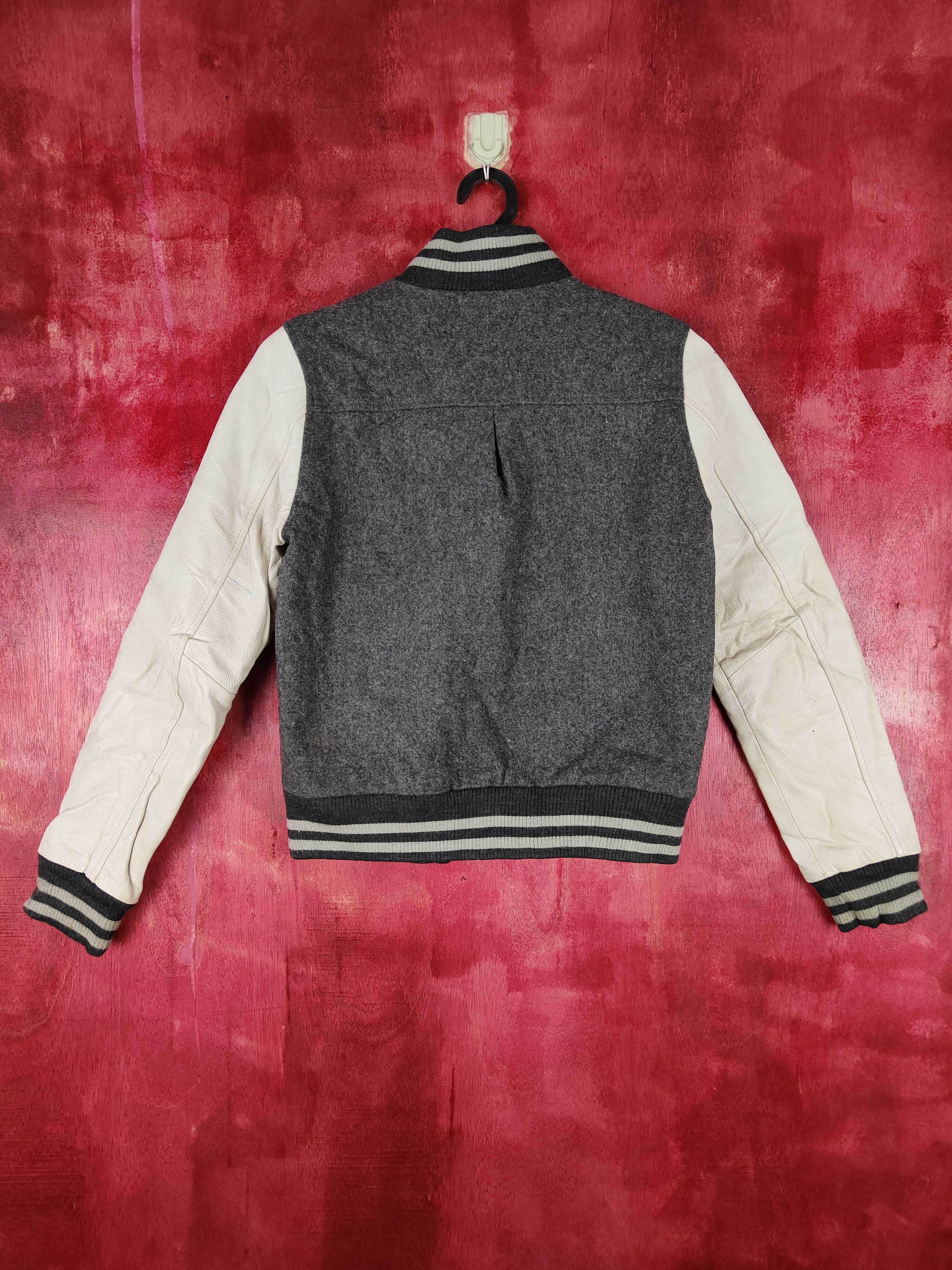 Japanese Brand Green Label Relaxing Gray varsity japan jacket #4304 Size XS / US 0-2 / IT 36-38 - 9 Thumbnail