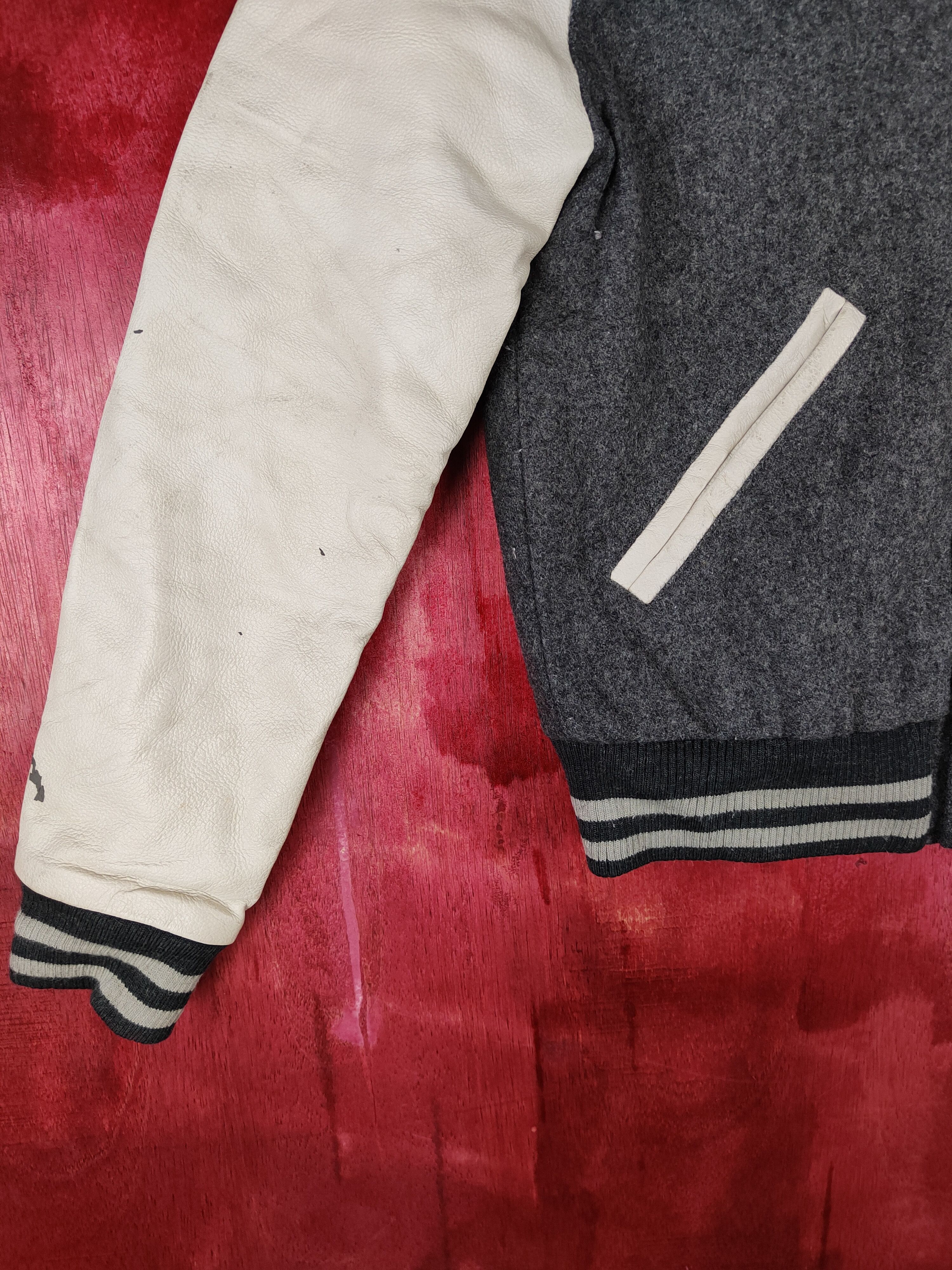 Japanese Brand Green Label Relaxing Gray varsity japan jacket #4304 Size XS / US 0-2 / IT 36-38 - 5 Thumbnail