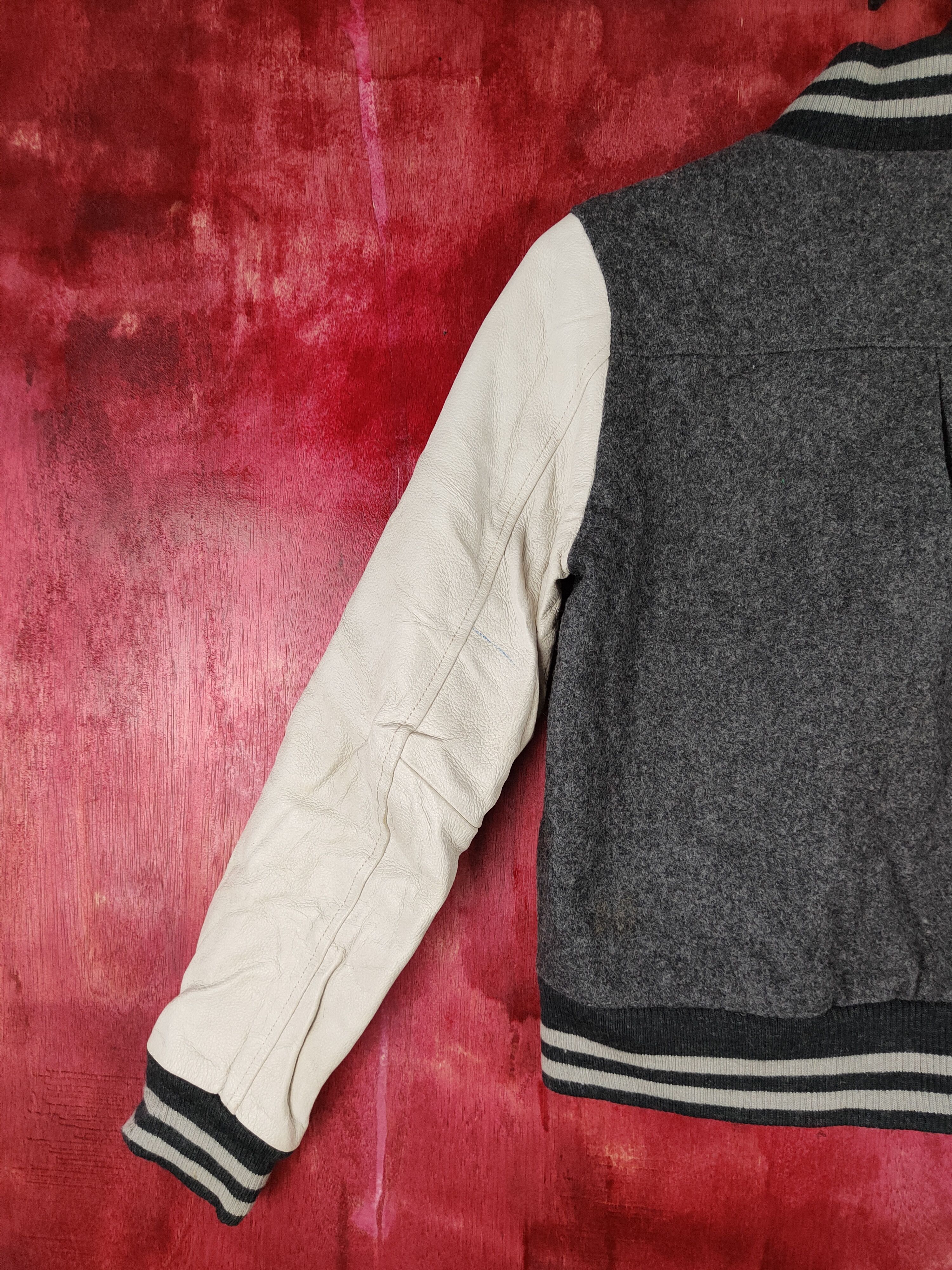 Japanese Brand Green Label Relaxing Gray varsity japan jacket #4304 Size XS / US 0-2 / IT 36-38 - 11 Thumbnail