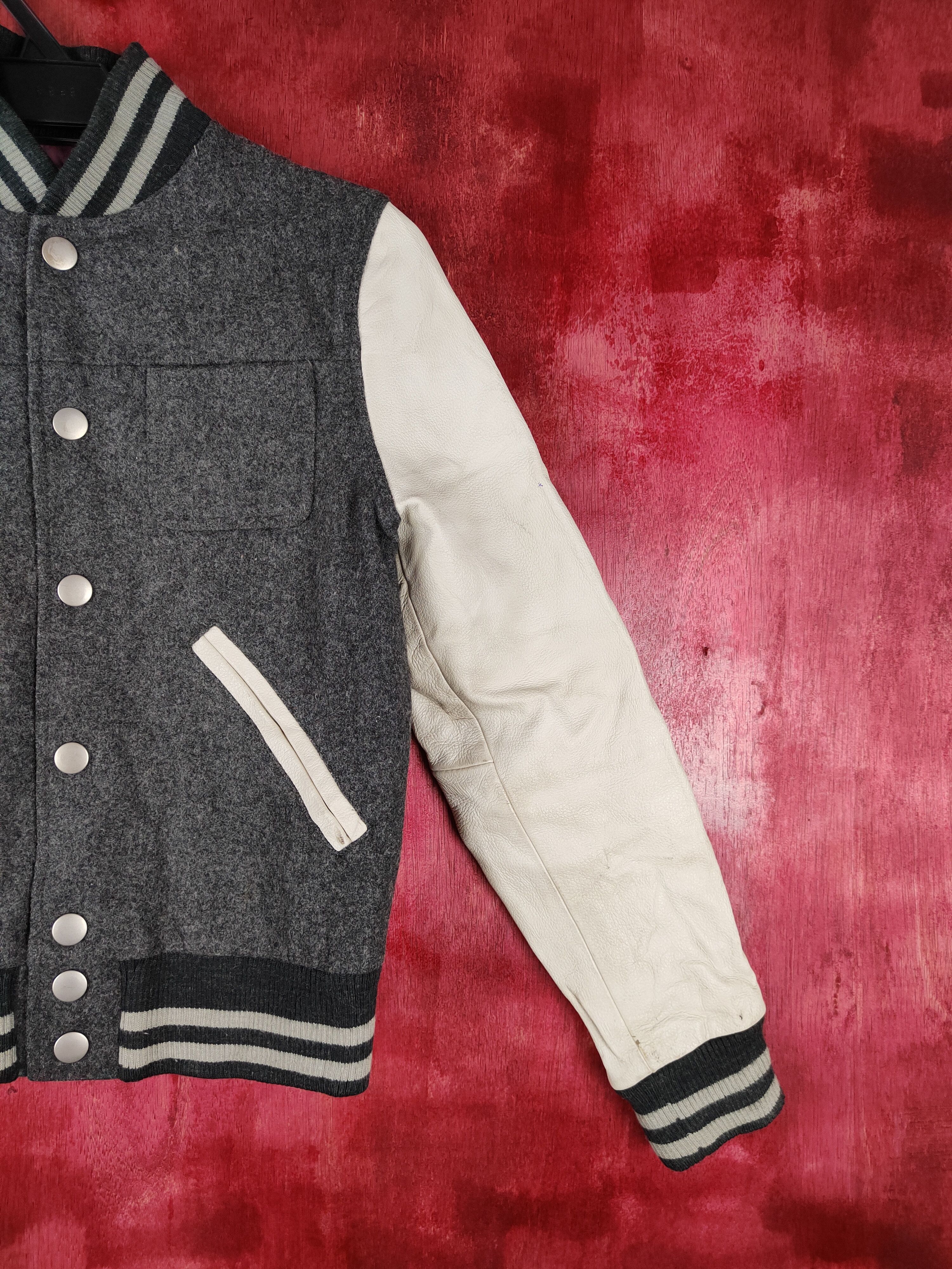 Japanese Brand Green Label Relaxing Gray varsity japan jacket #4304 Size XS / US 0-2 / IT 36-38 - 8 Thumbnail
