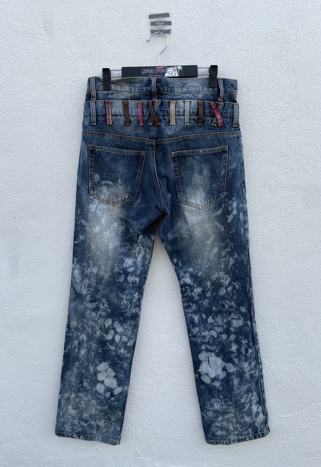 If Six Was Nine Explosion By Nyalus Double Waisted Tye Dye Jeans Size US 32 / EU 48 - 6 Thumbnail