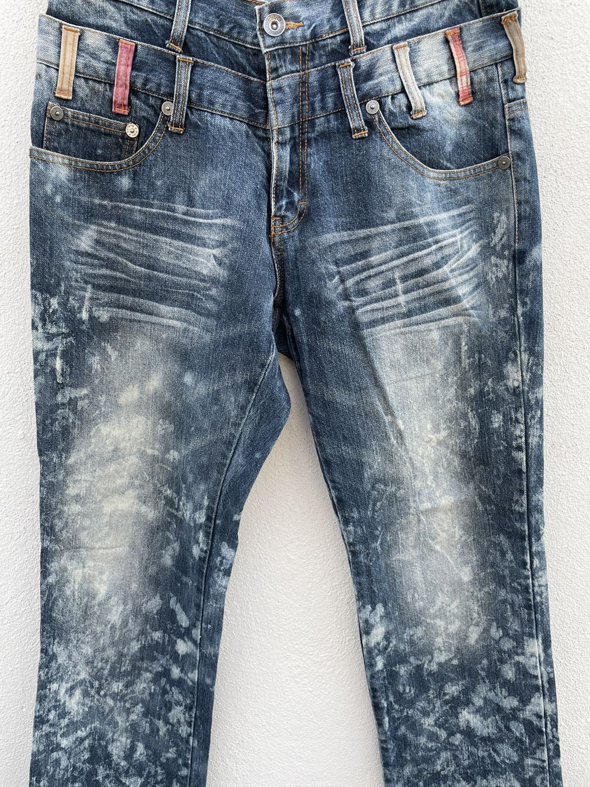 If Six Was Nine Explosion By Nyalus Double Waisted Tye Dye Jeans Size US 32 / EU 48 - 3 Thumbnail