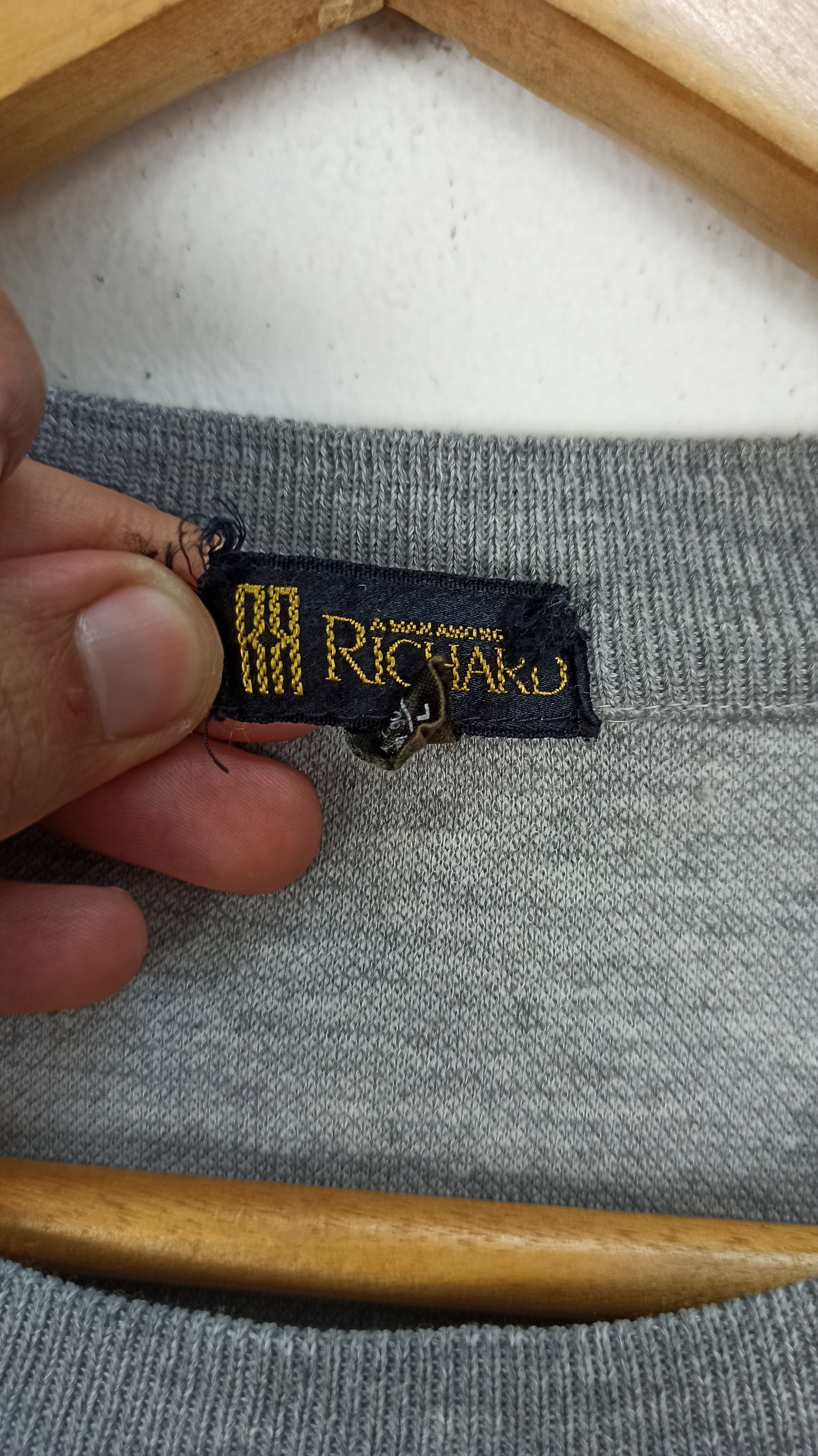 Japanese Brand Vintage Richard Designer Sweatshirt Big Logo Spell Out Size US L / EU 52-54 / 3 - 5 Thumbnail