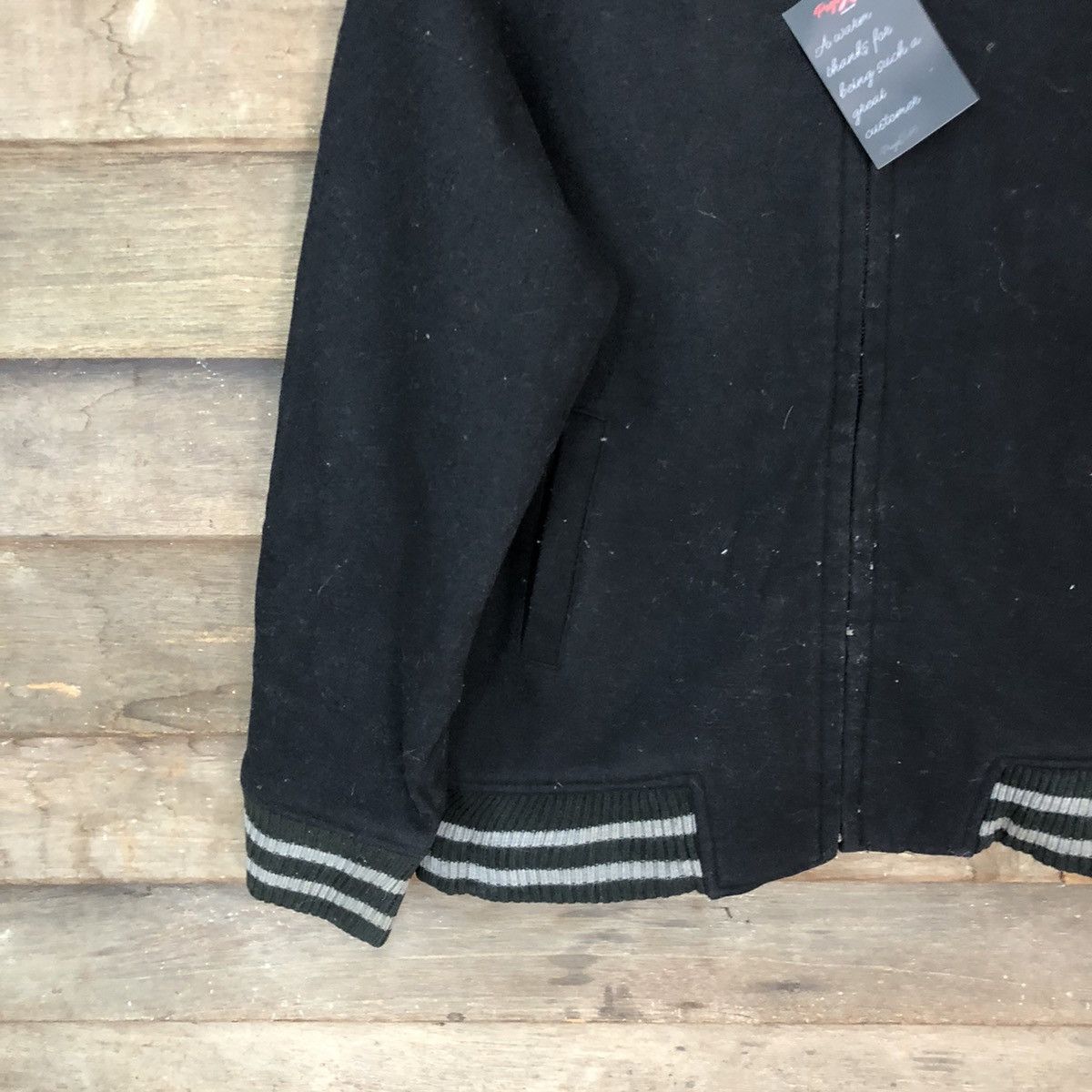 Japanese Brand White Line vintage plain Varsity Jacket #4723 Size US M / EU 48-50 / 2 - 4 Thumbnail
