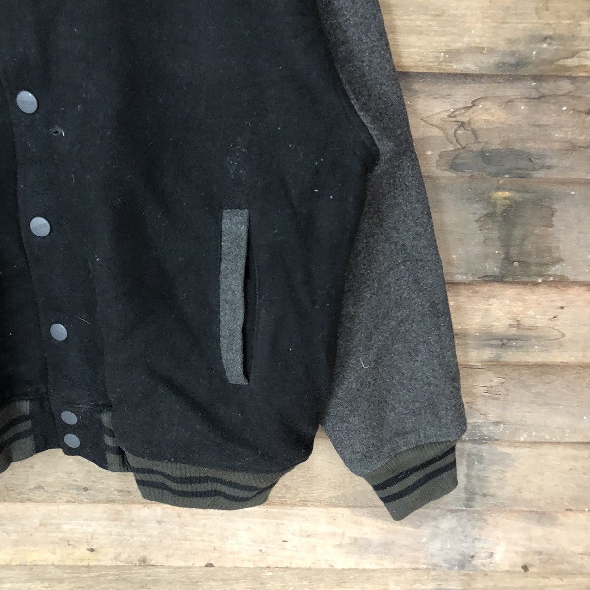 Japanese Brand Nimbus 3 Black Varsity Jacket #4720 Size US XXL / EU 58 / 5 - 5 Thumbnail